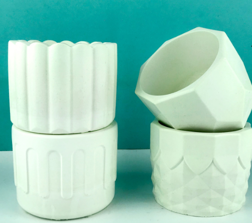 Molde redondo de silicona para macetas de hormigón para macetas de Molde redondo de silicona para macetas de hormigón para macetas de