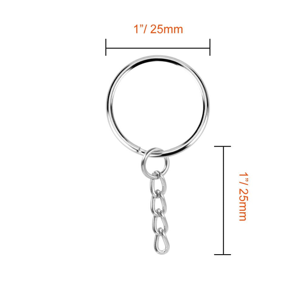 Anillos o Cadenitas para Llaveros 10 unidades
