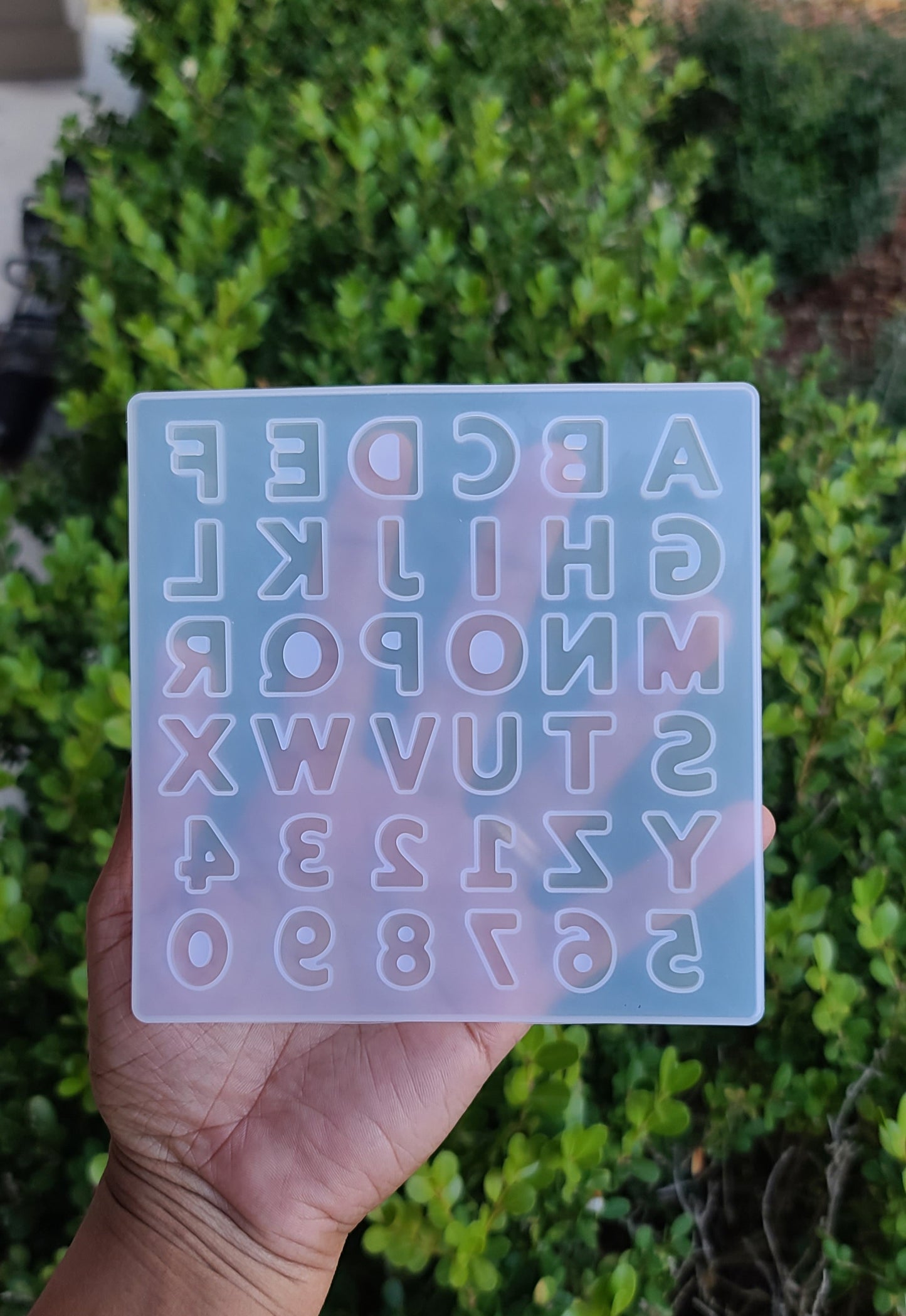Mini Molde de letras y números / Molde de abacedario