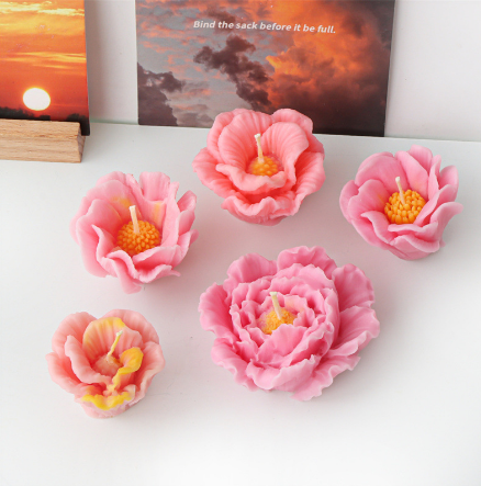 Molde para Velones y Jabones en Forma de Flor #4