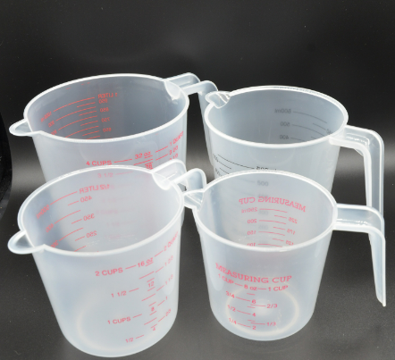 Vasos Medidores en Silicón con Agarradera