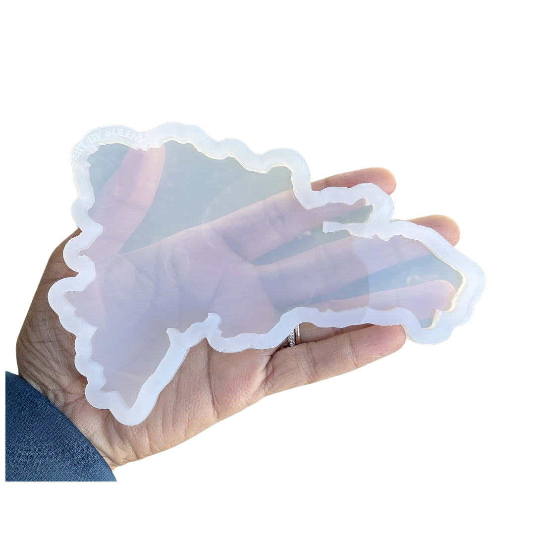 Molde de Mapa República Dominicana Extra Grande para Porta Vasos