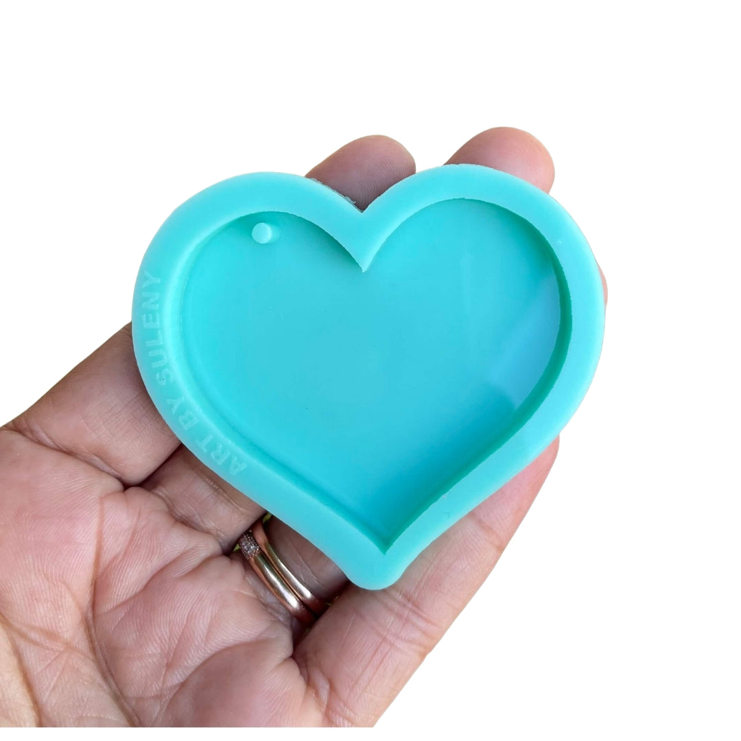 Molde de Corazón , Cuadrado y Circulo para Dijes y Aretes