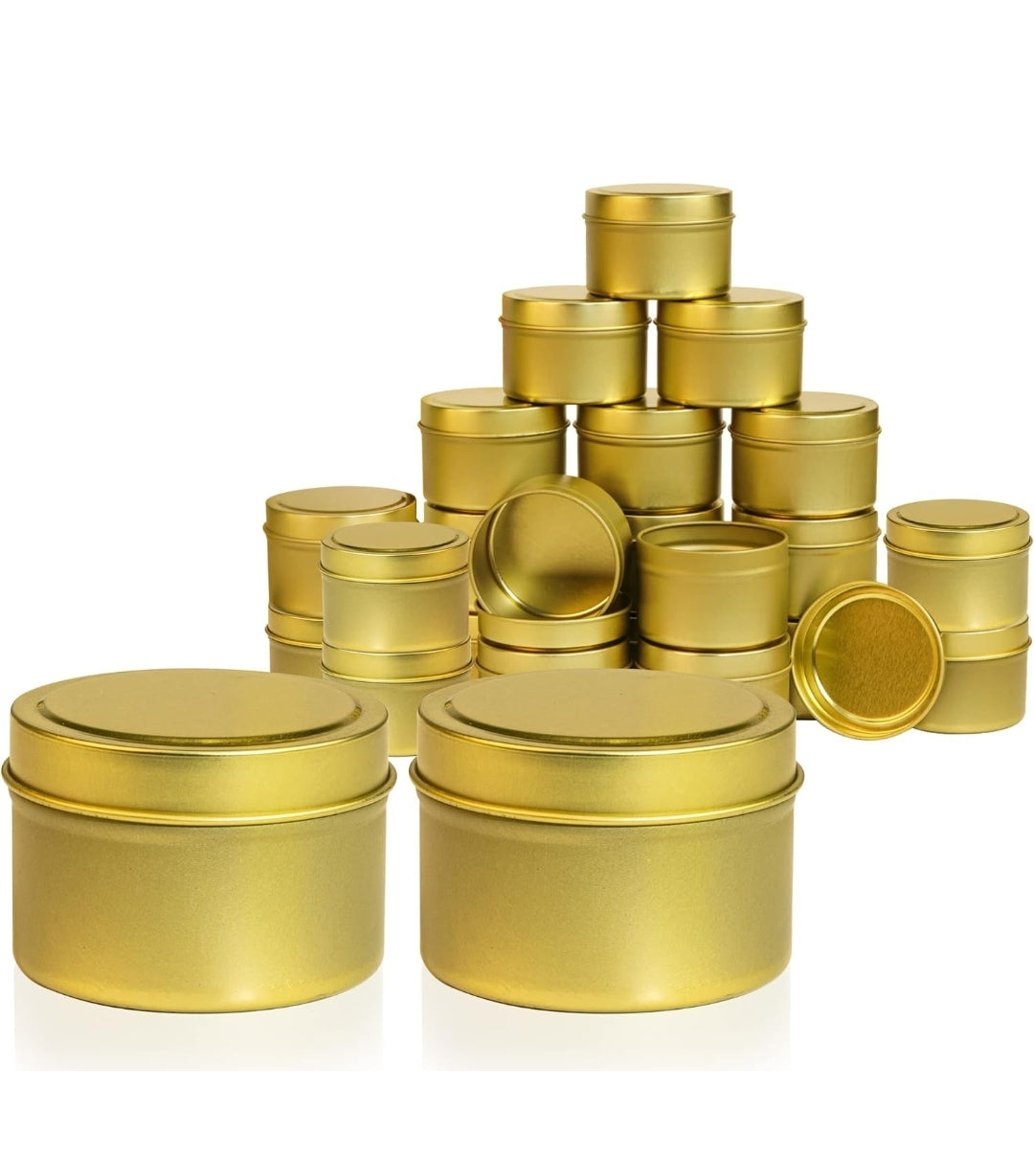 Tarros Metalicos para velones grandes 240ML (75x50mm)