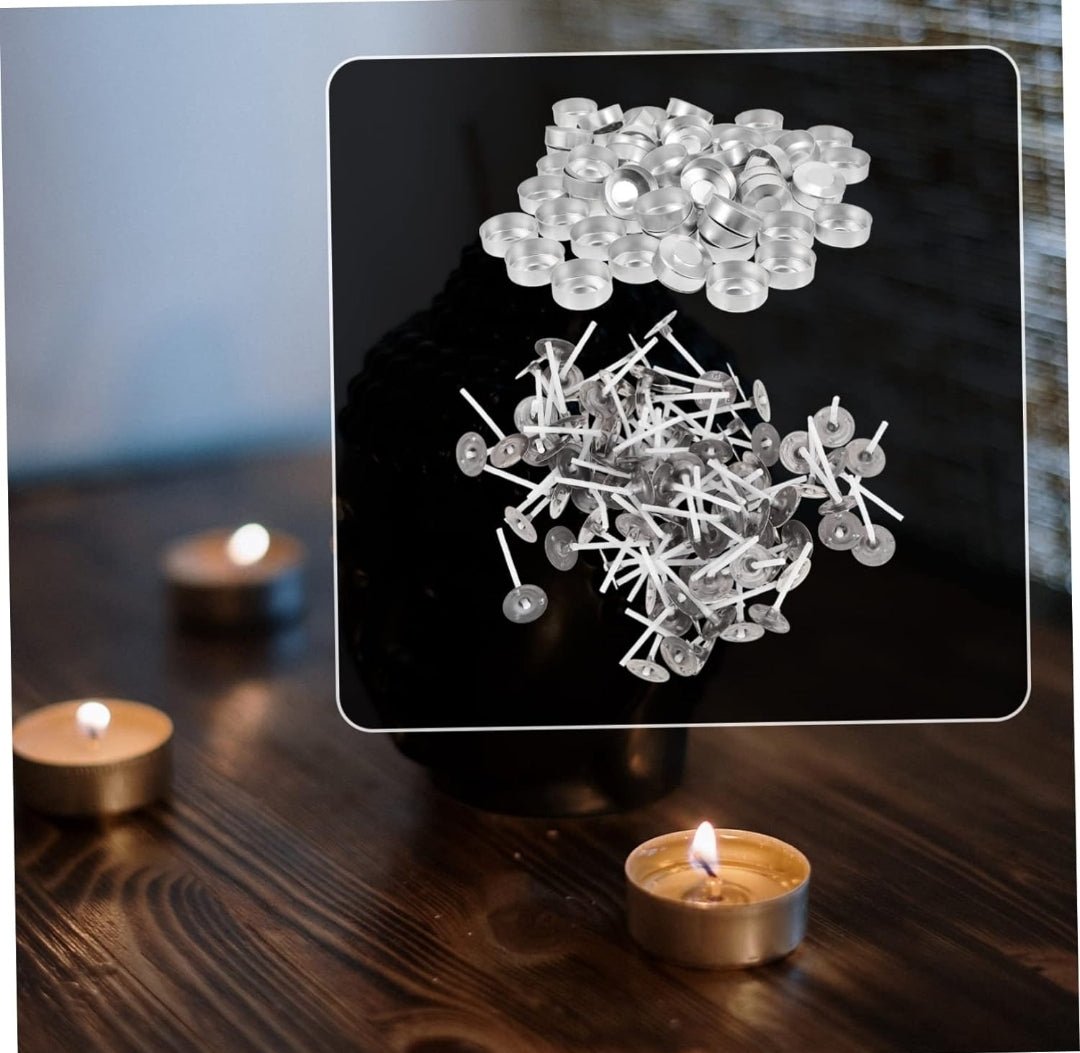 Tarro de metal para velas / Velones