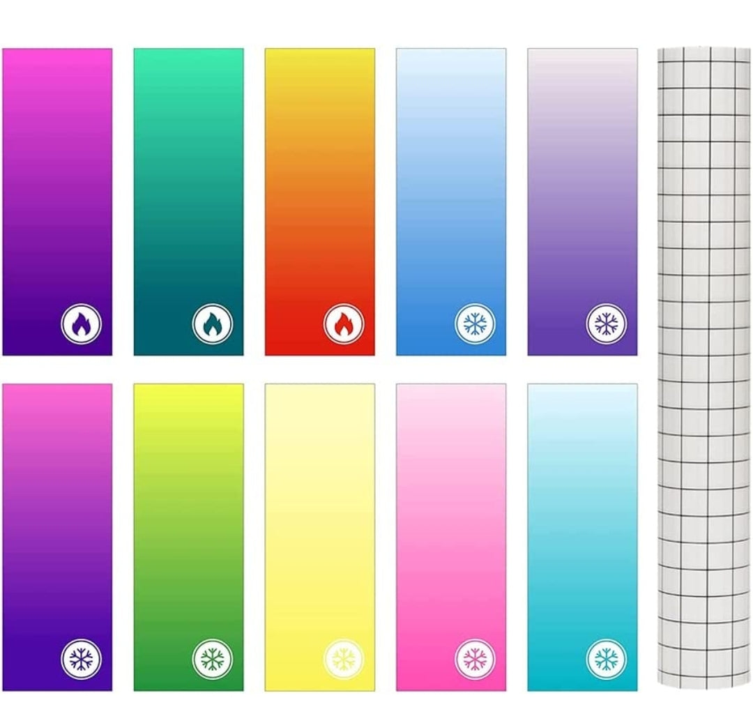 Vinyl Adhesivo Permanente Premium que Cambia de color con el Caliente/Frío