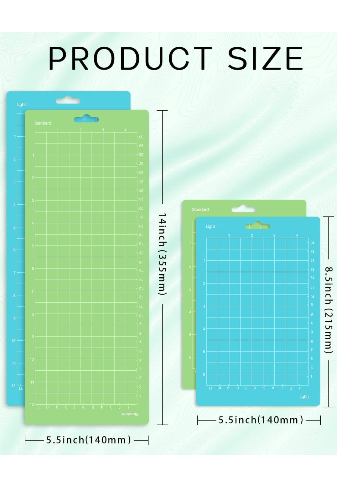 Mat de Corte para Cricut Joy dos Tamaños (1 grande + 1 pequeño)