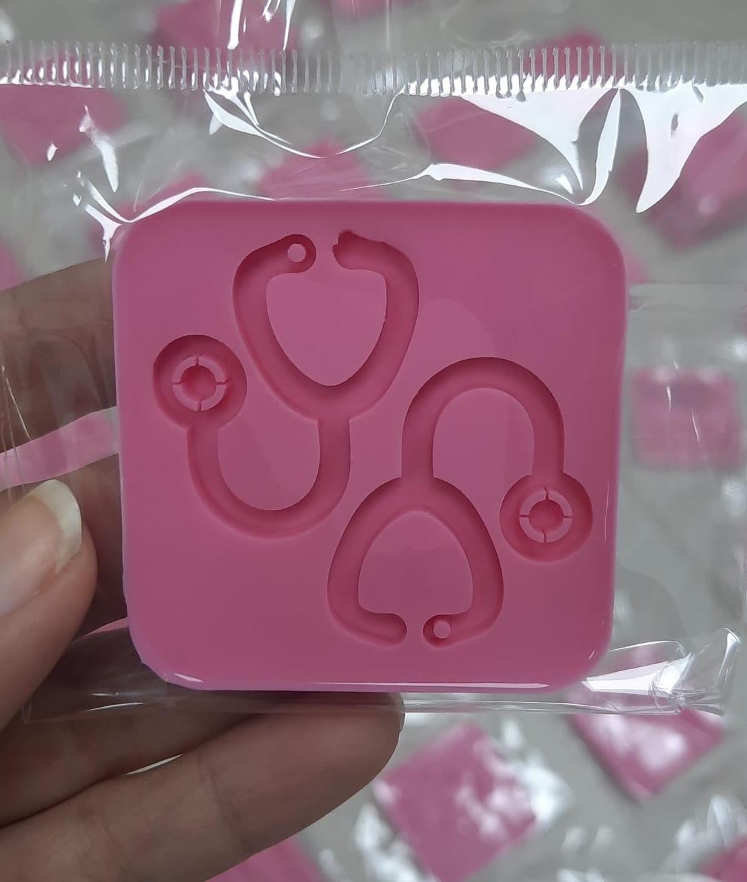 Molde de Estetoscopio para Dijes y Aretes