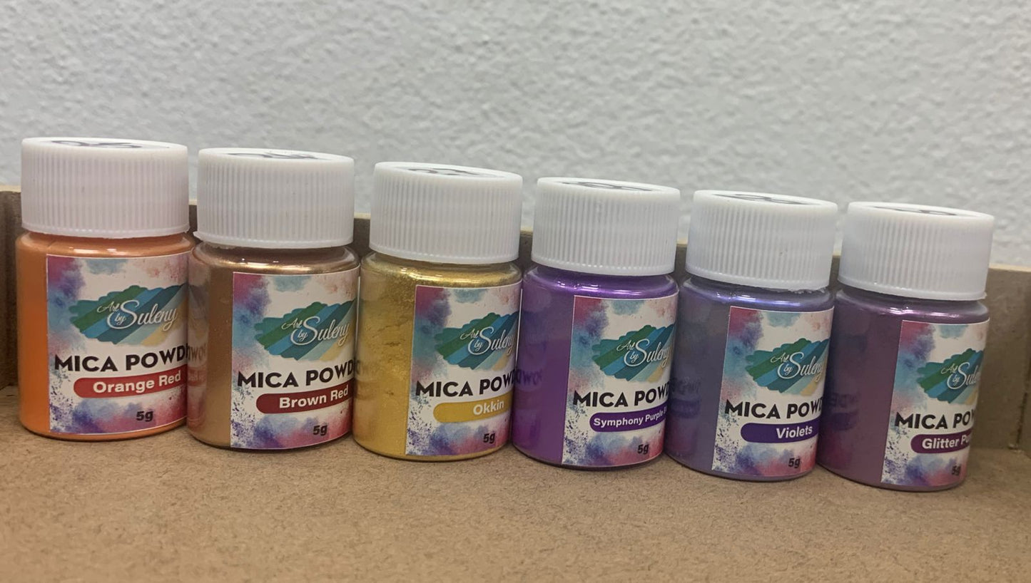Mica Powder Pigmento Pigmento para Resina / Velones y Jabones 12 unid.
