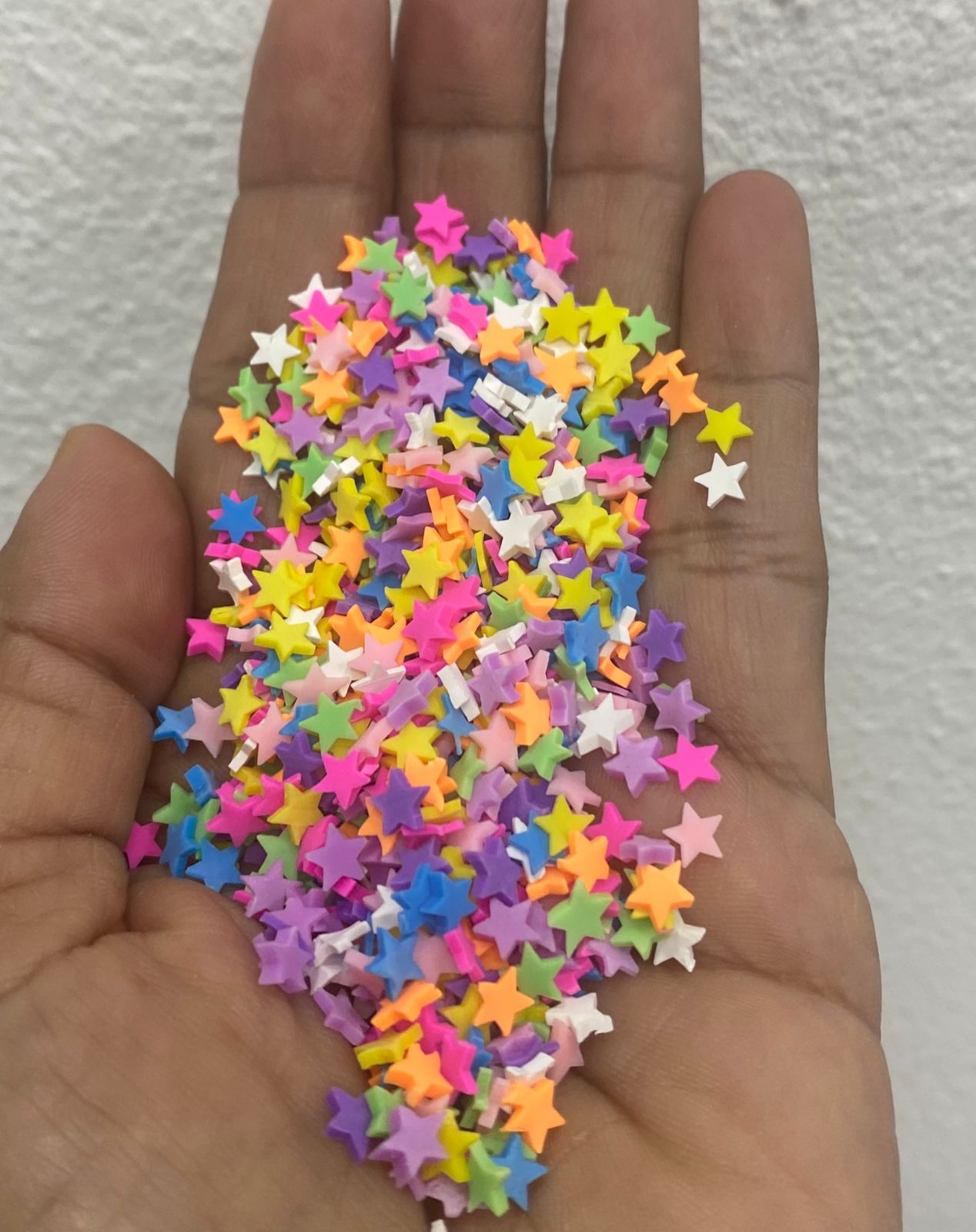 Fimos en forma de Frutas, Corazon y Estrella decorativas