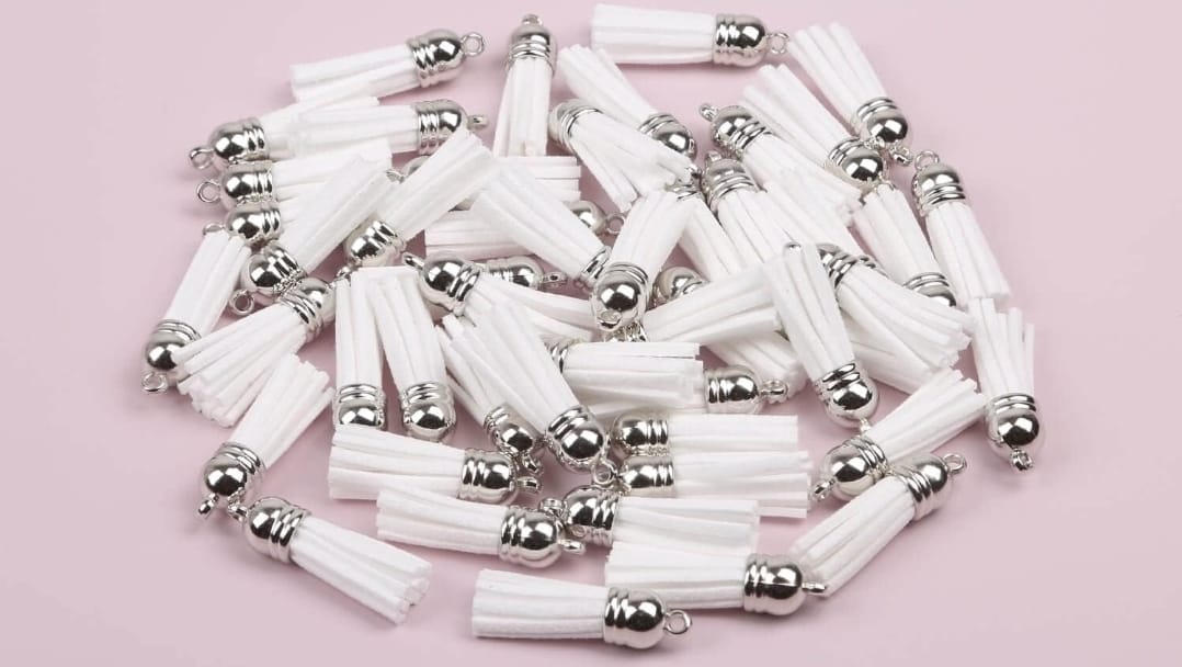 Borlas para Llaveros set de 35 unidades coloridas
