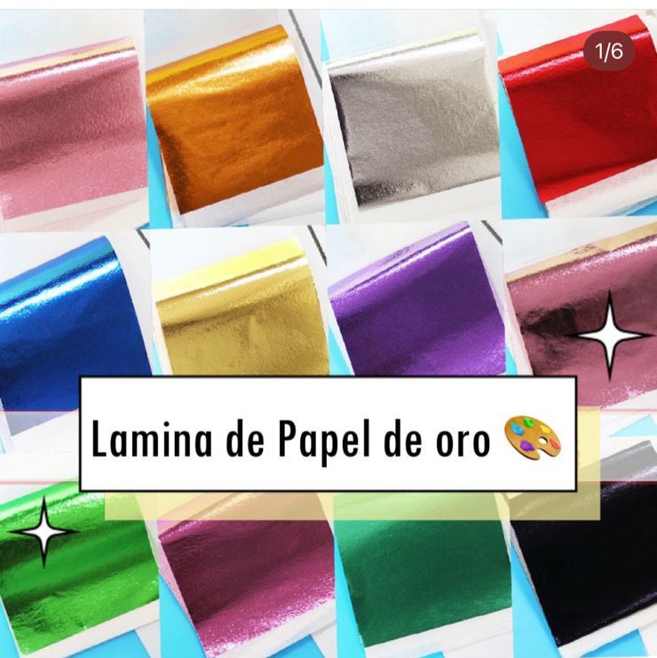 Laminas de Hojas de Oro 100 hojas