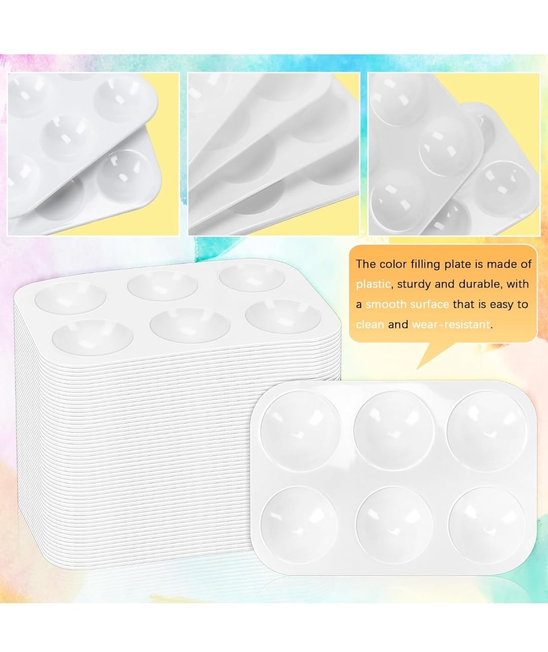 Paleta para Pintura de Acuarela y Pintura Acrilica