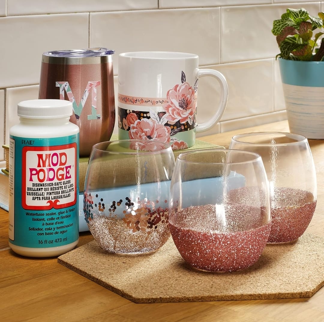 Pegamento Mod Podge apta para lavavajillas a Base de Agua, Sellador, Glue & Decoupage