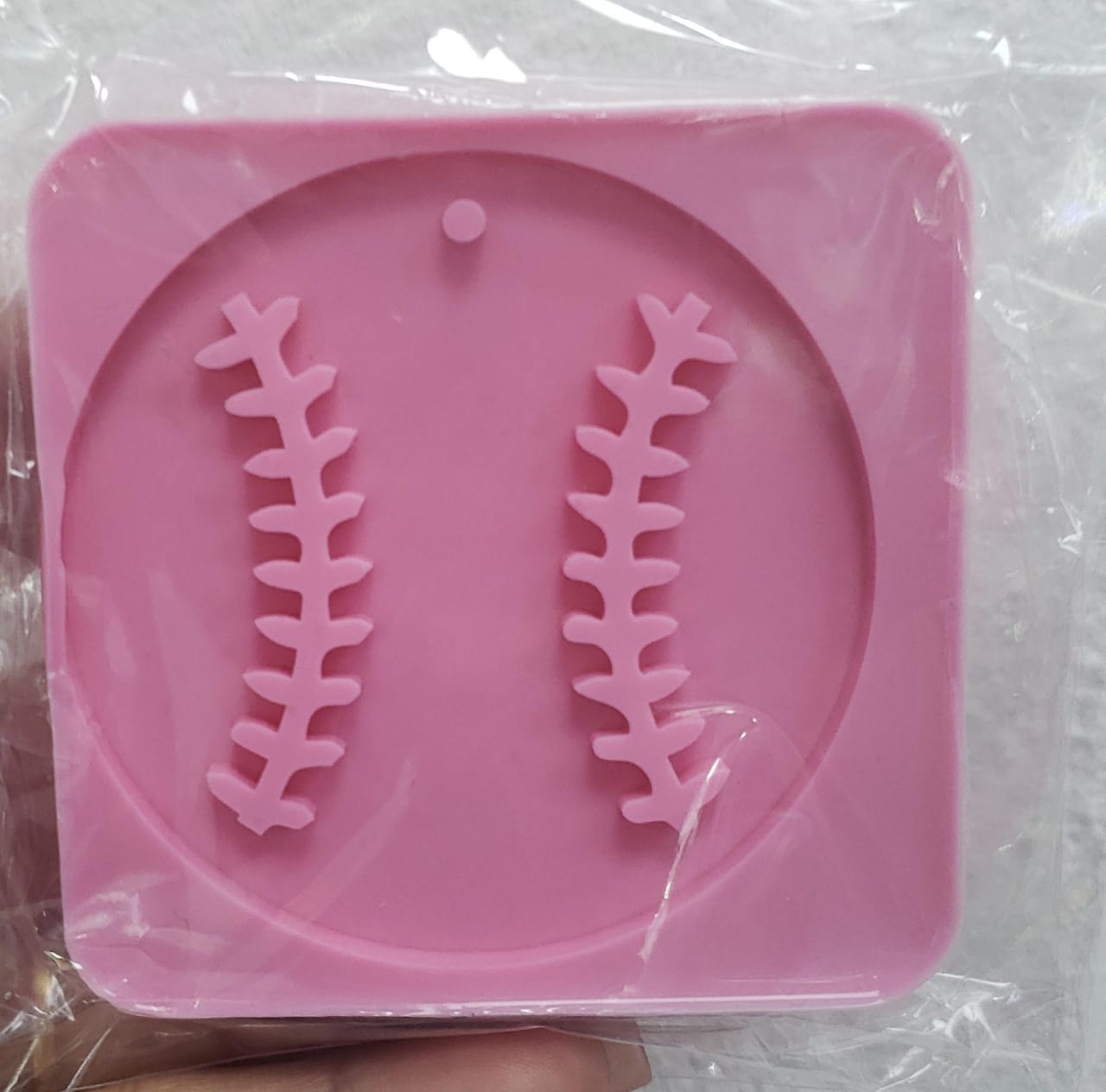 Molde Pelota Béisbol para dijes y aretes de pelota