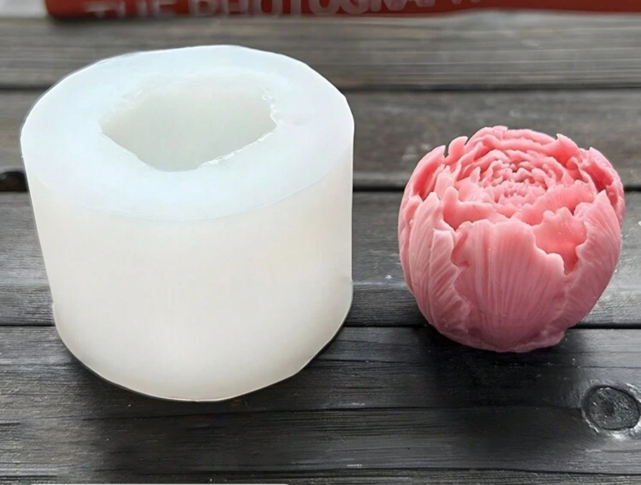 Molde para Velones y Jabones en Forma de Flor