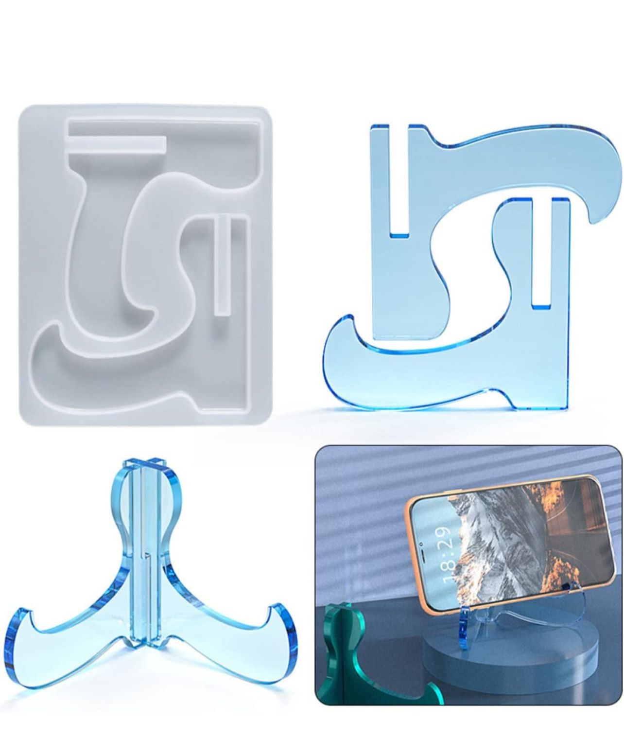 Molde de soporte para resina