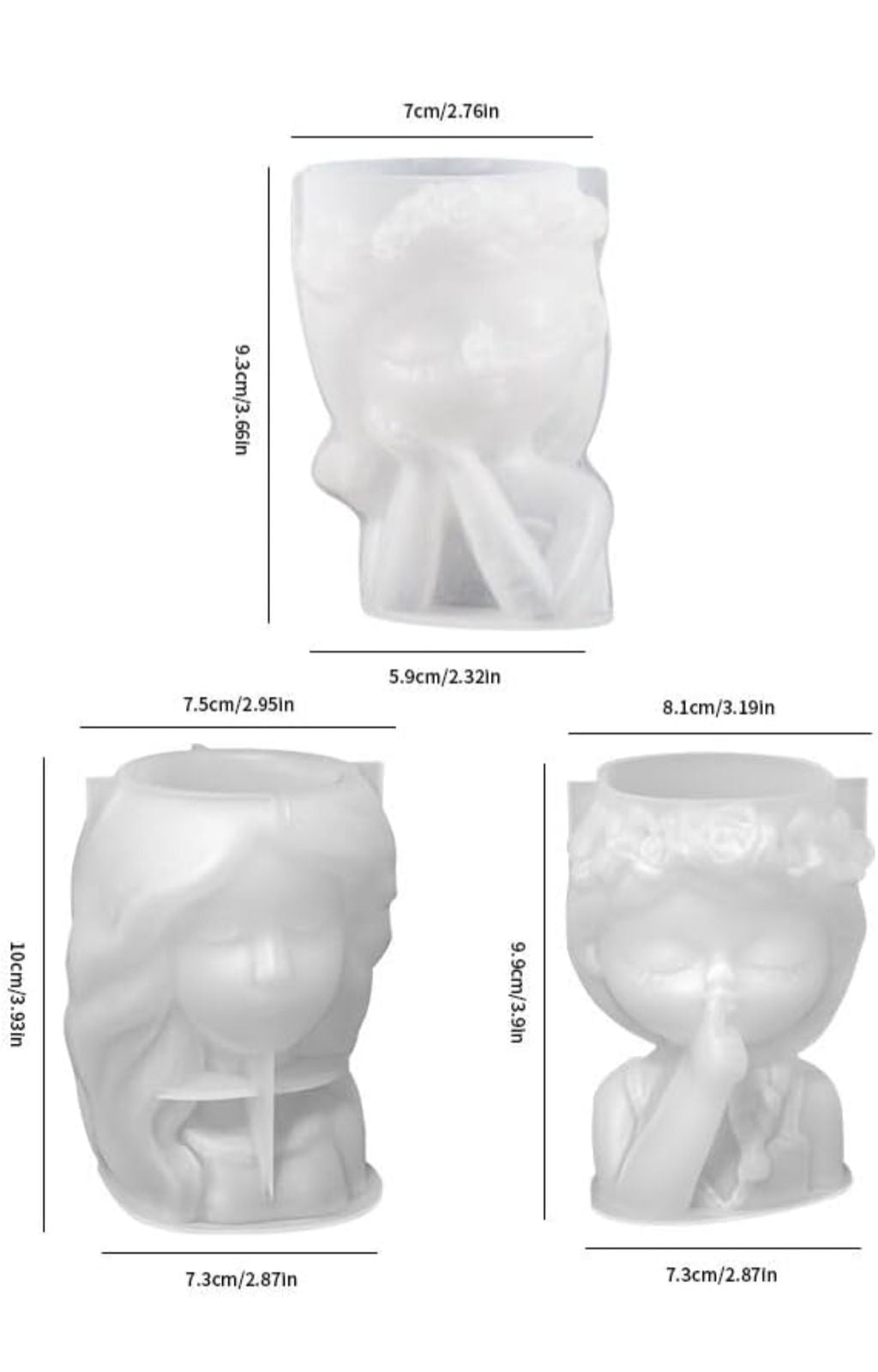 Molde de muñecas para maceteros