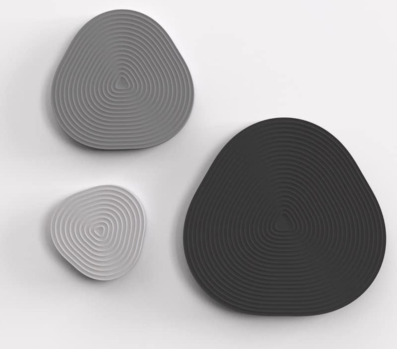 Moldes para bandejas y porta vasos a rayas