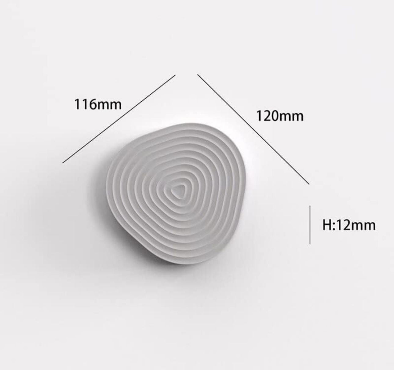 Moldes para bandejas y porta vasos a rayas