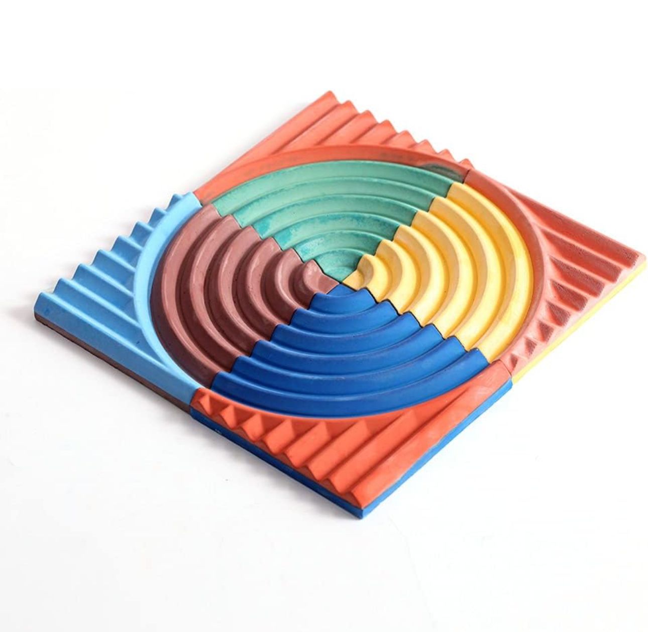 Moldes para bandejas y porta vasos a rayas