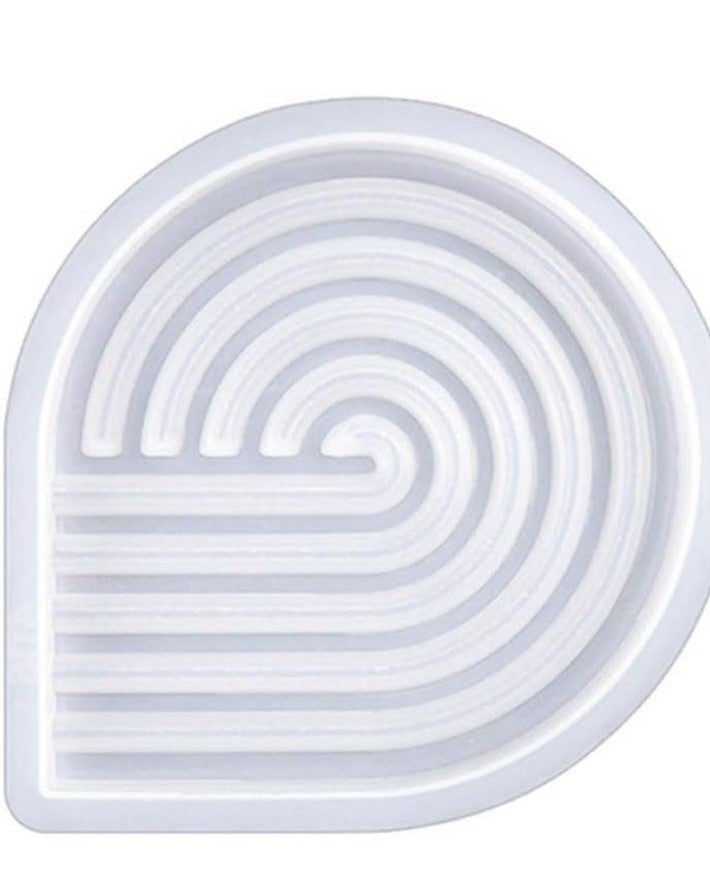 Moldes para bandejas y porta vasos a rayas