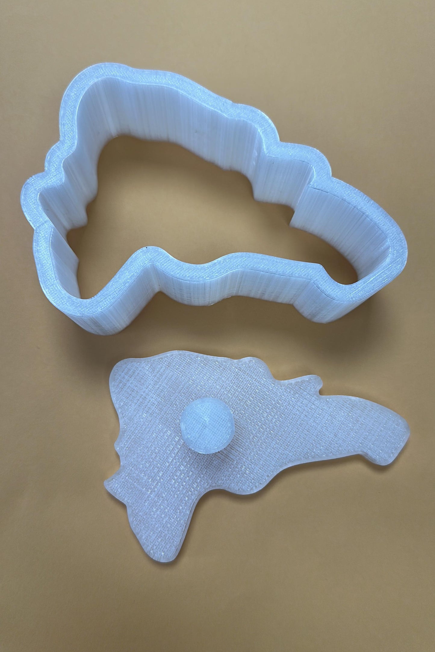 Molde de Mapa República Dominicana para Arroz, Mofongo o Mangú (3D printer) Material Filamento Grado Alimenticio