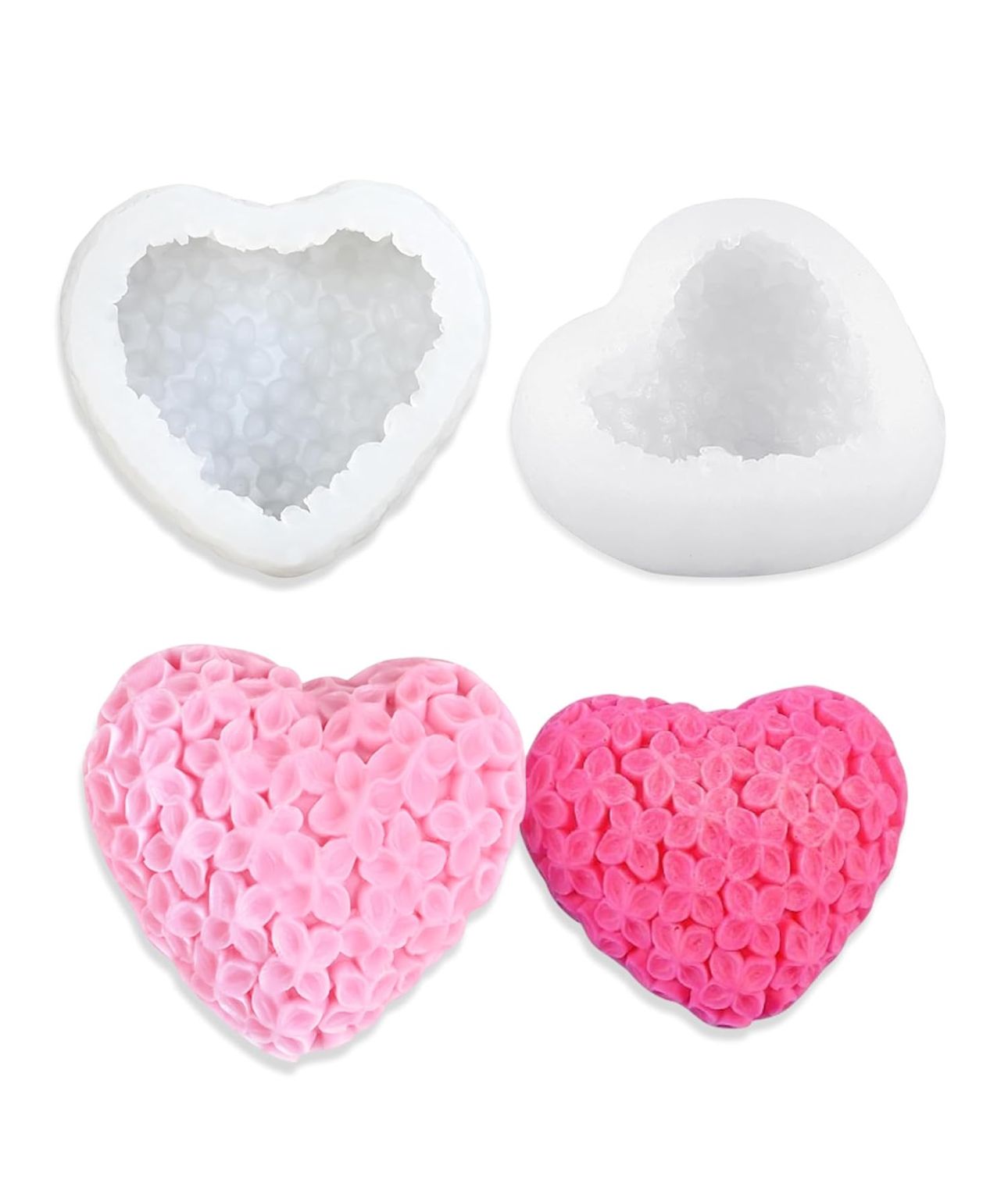 Molde de corazón para velas