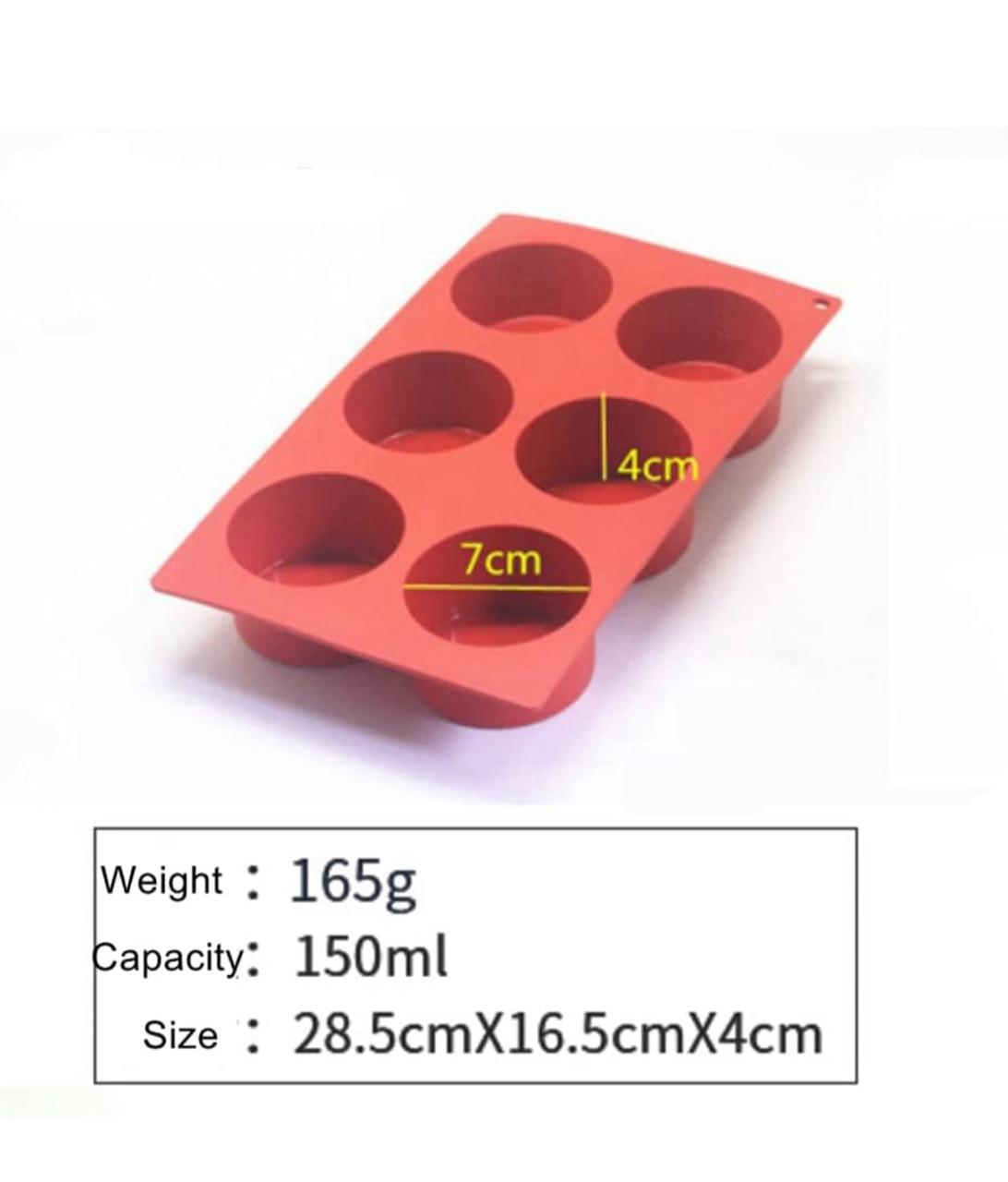 Molde de Circulos Redondo para Jabones, Comestibles, Chocolate y Bizcocho