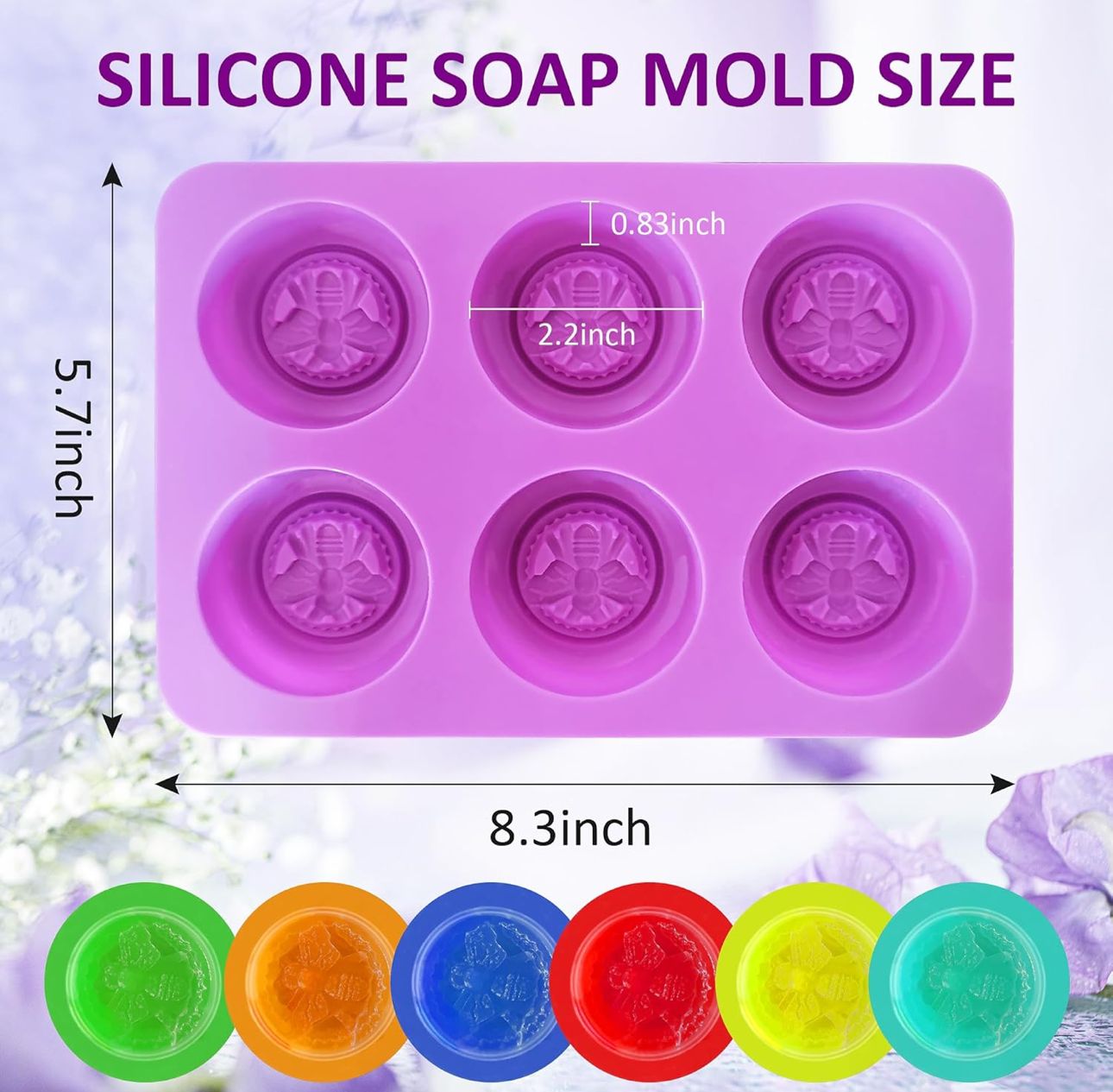 Molde de Libelula para Jabones Artesanales, Comestibles, Chocolate y Bizcocho