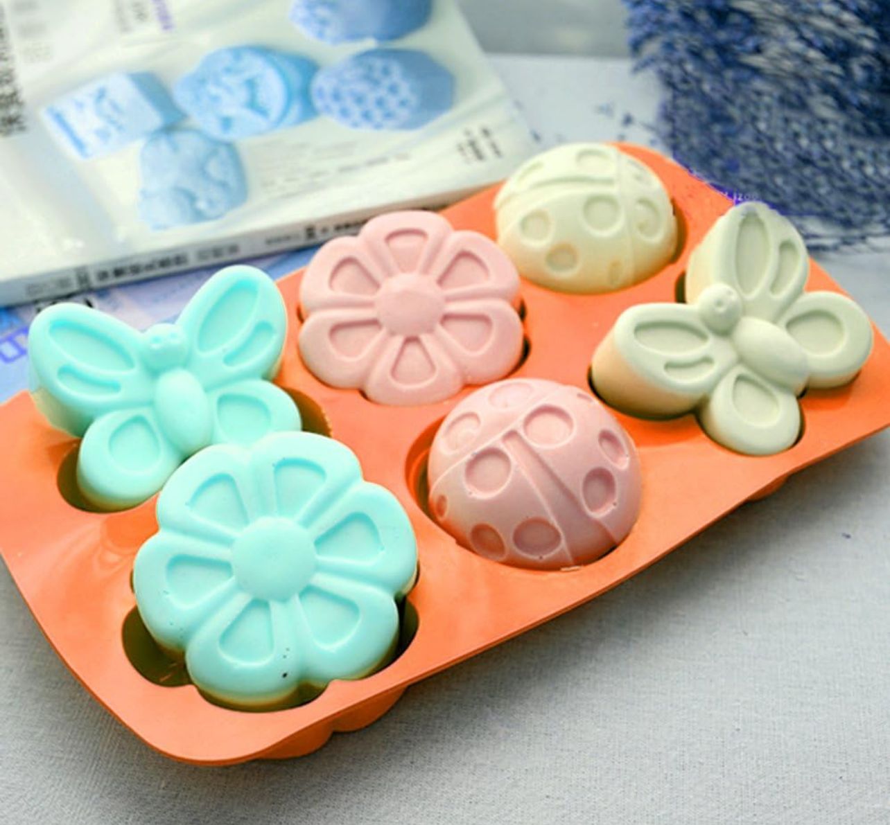 Moldes para Jabones de Flores y Mariposas