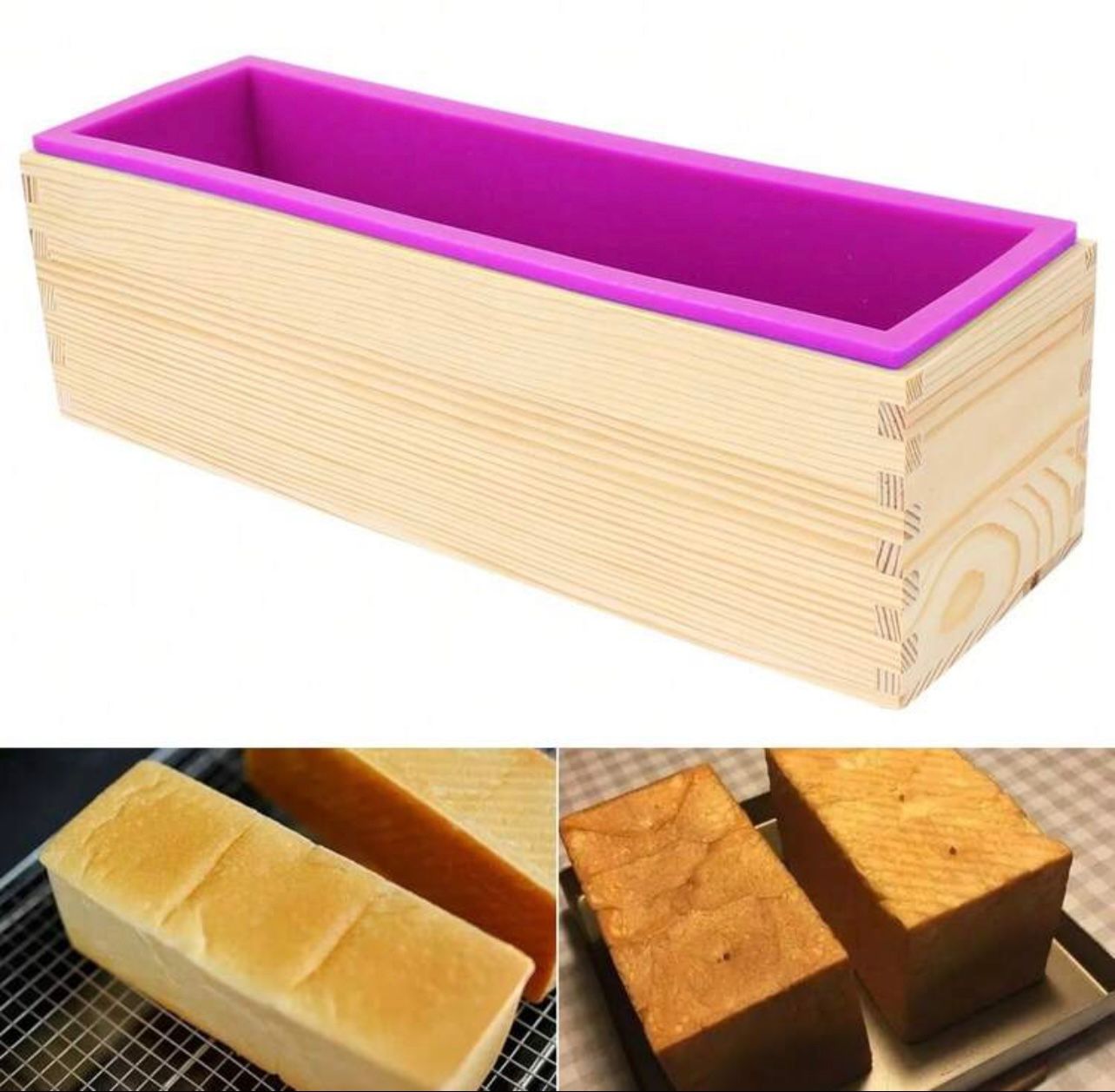 Caja de madera para moldes de jabón