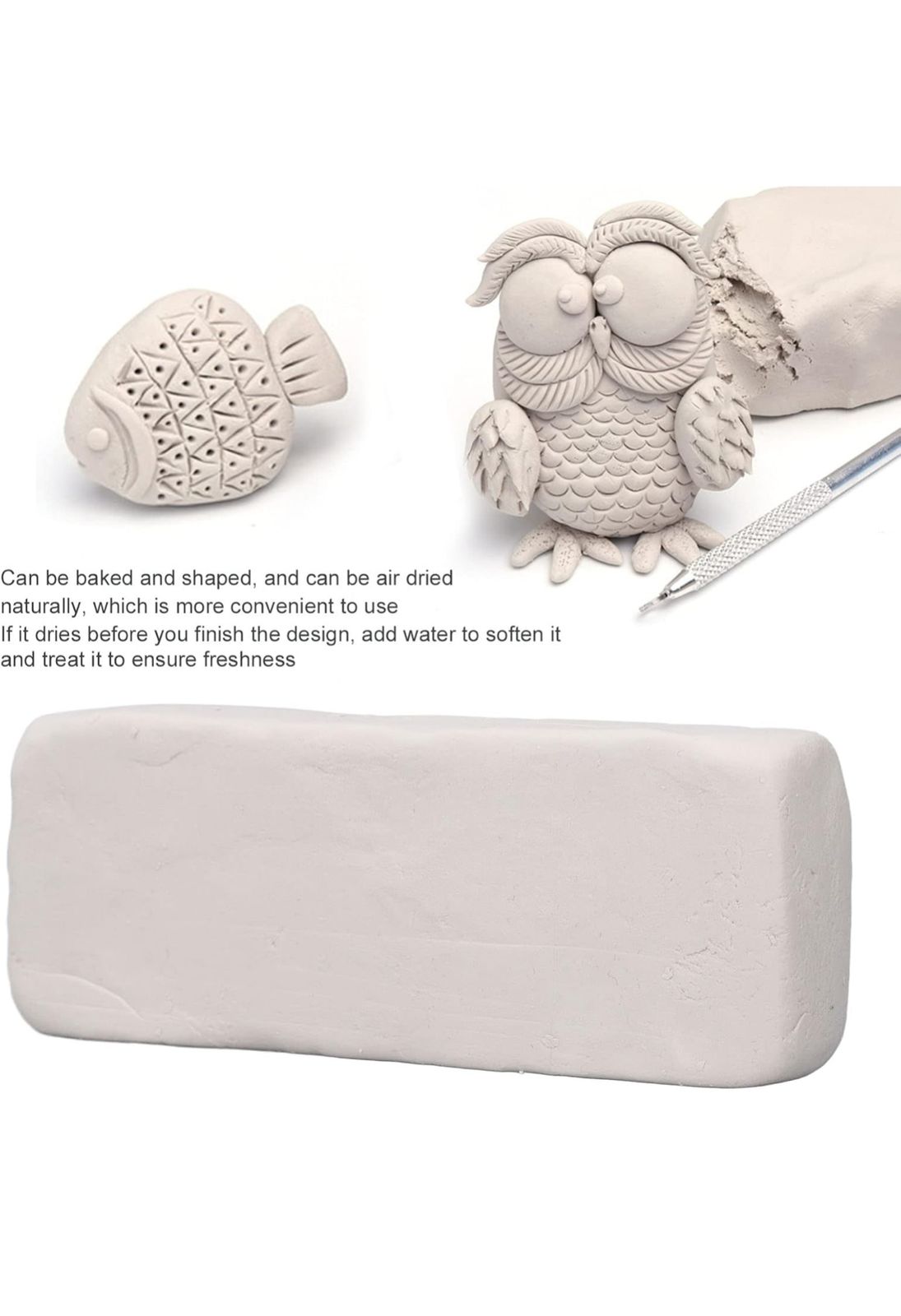 Arcilla para modelar de secado al aire 1.1 lb Clay