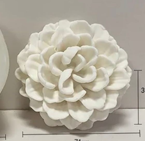 Molde para Velones y Jabones en Forma de Rosas