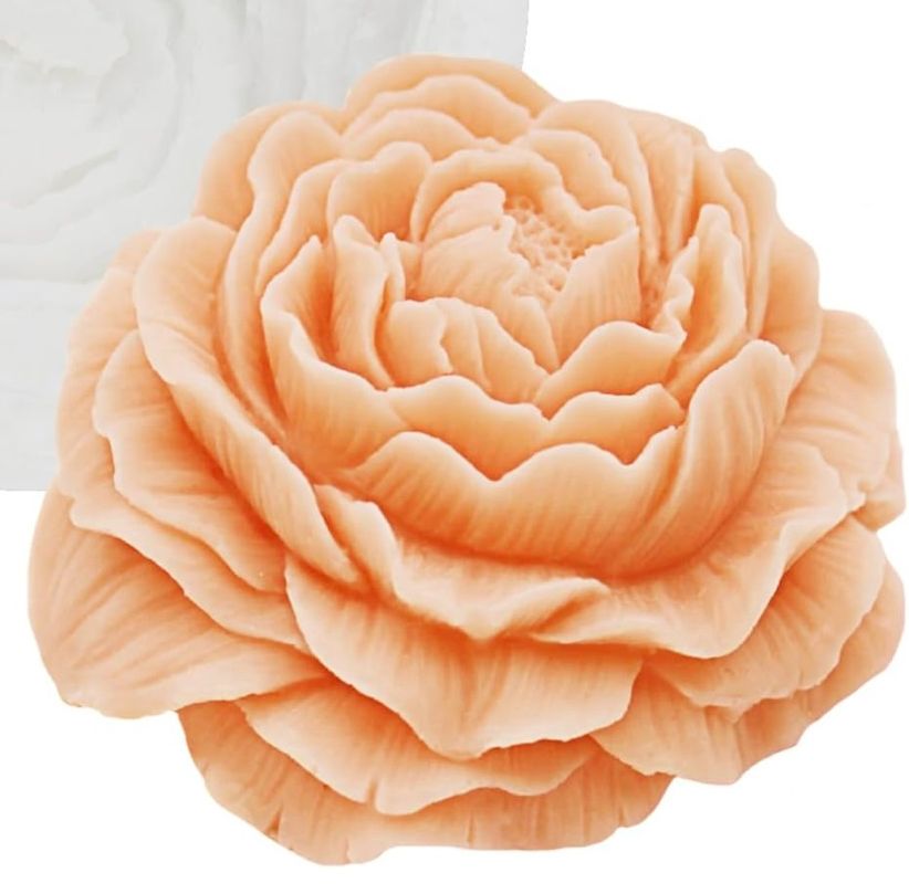Molde para Velones y Jabones en Forma de Rosas