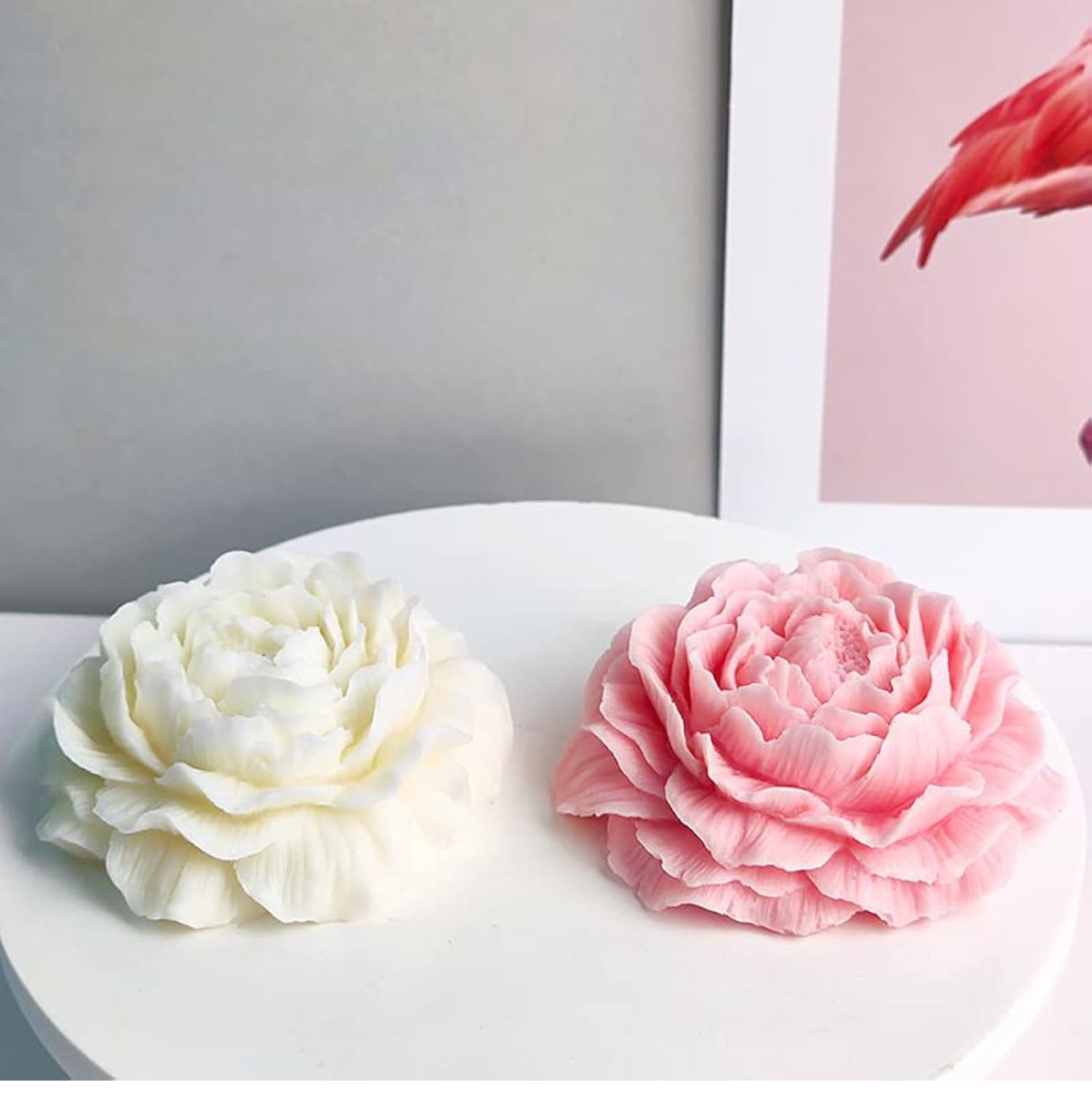 Molde para Velones y Jabones en Forma de Rosas