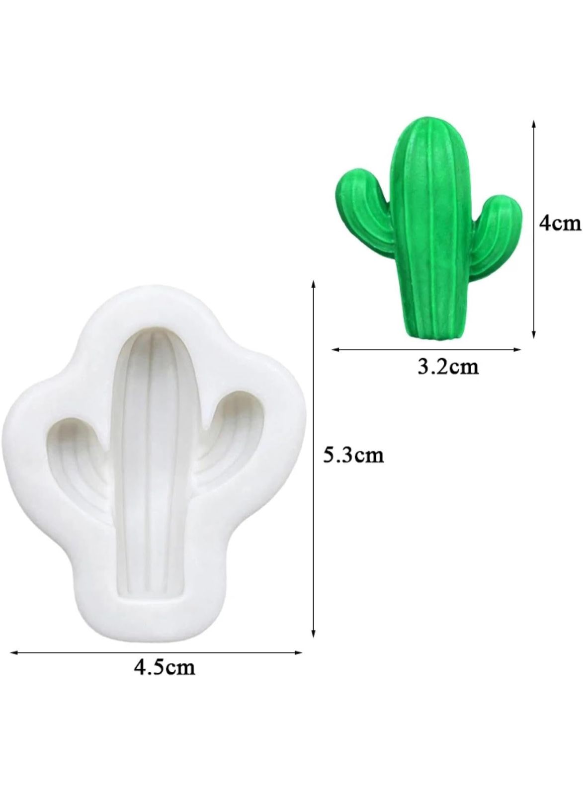 Molde de cactus para velas y resina