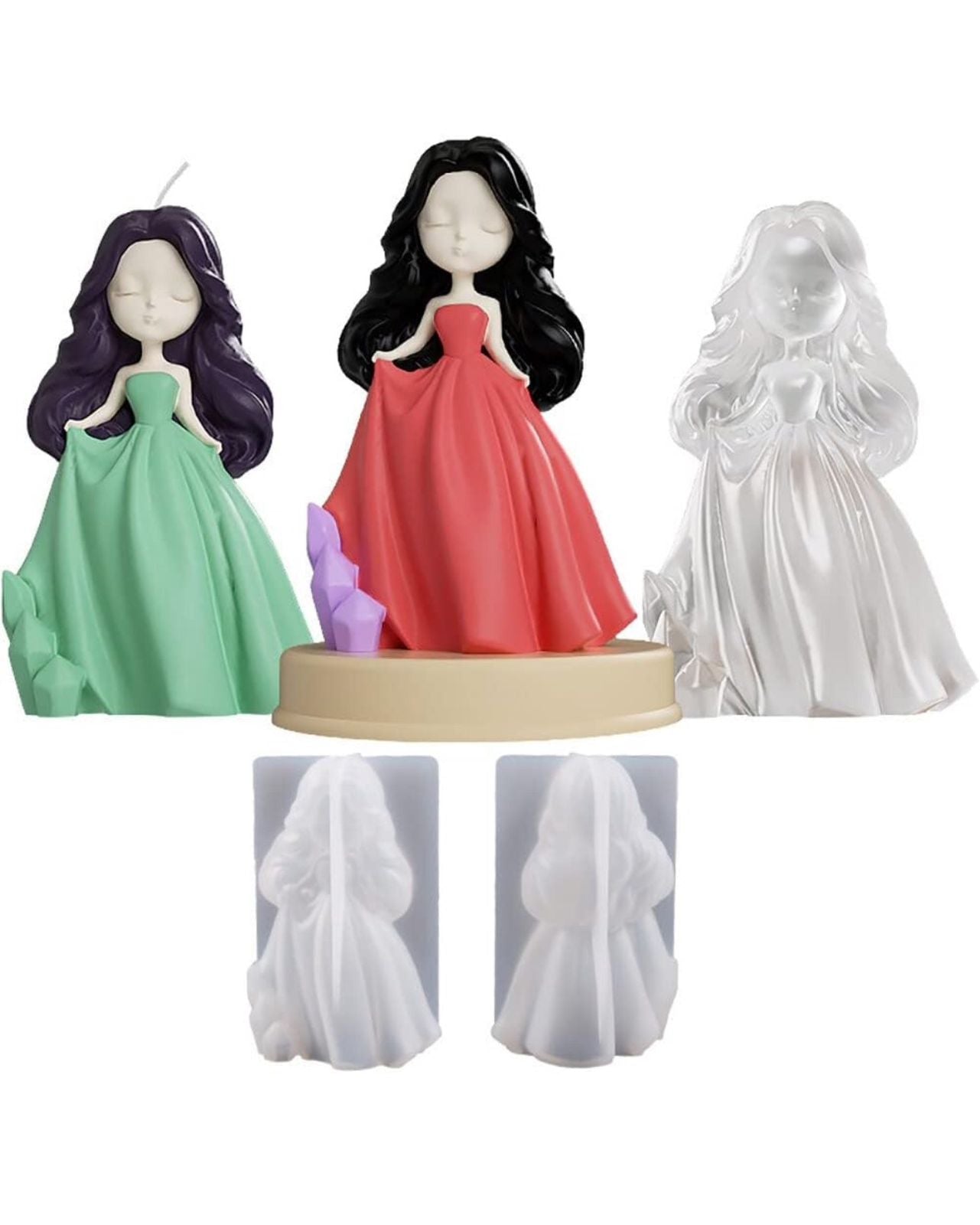 Molde de muñeca para velas