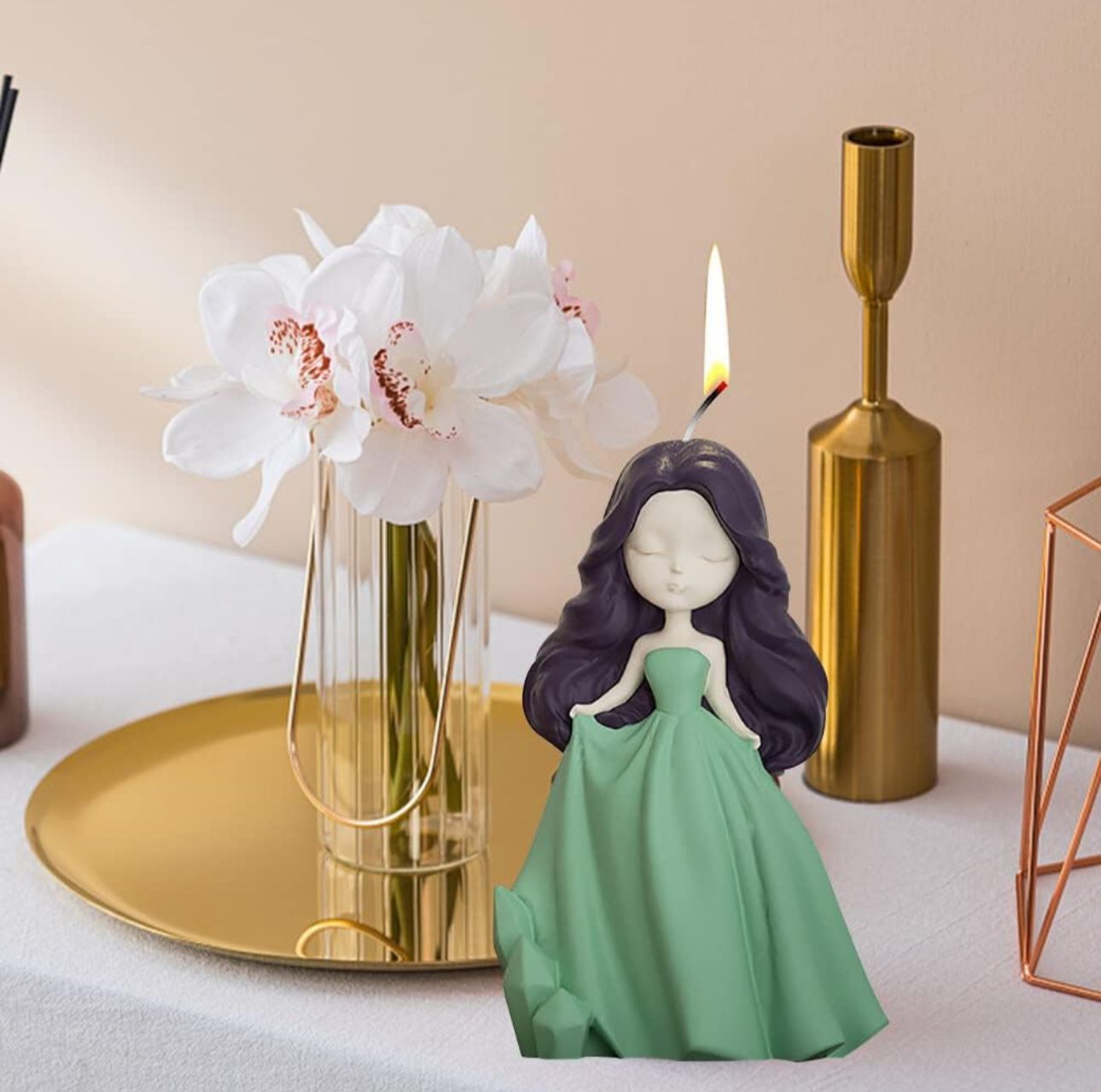 Molde de muñeca para velas