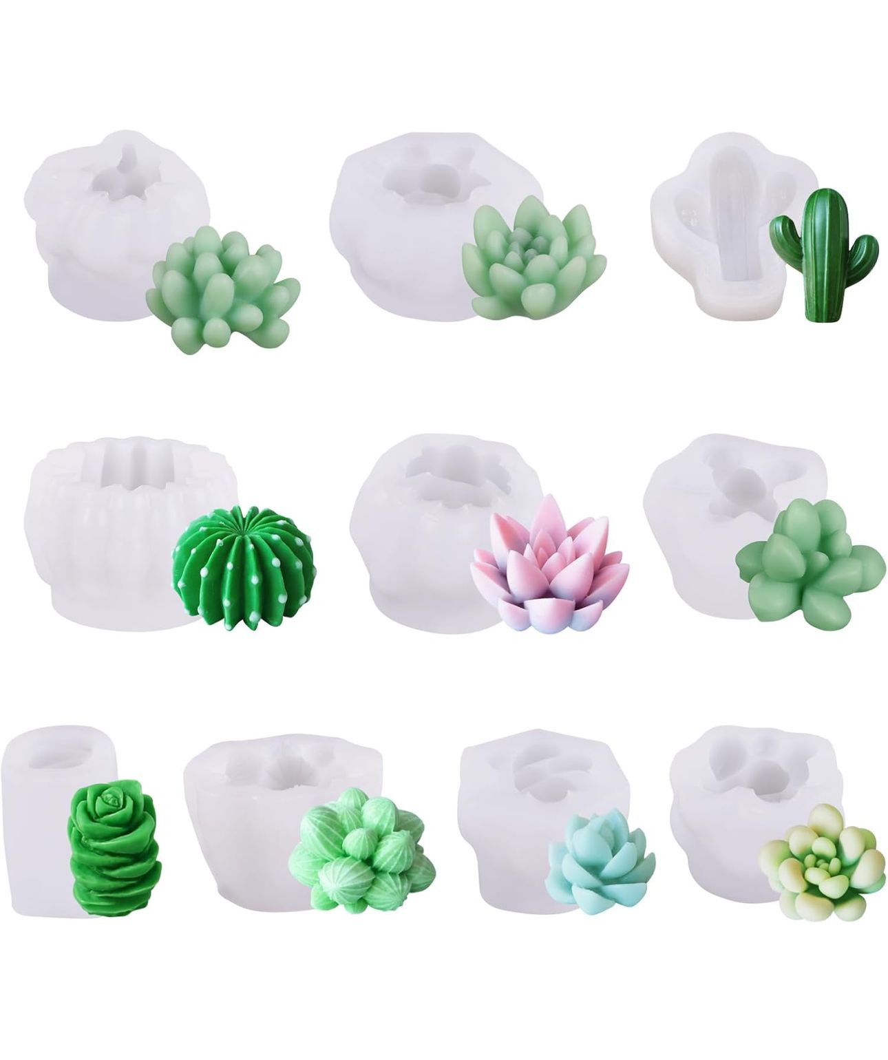 Molde de cactus para velas y resina