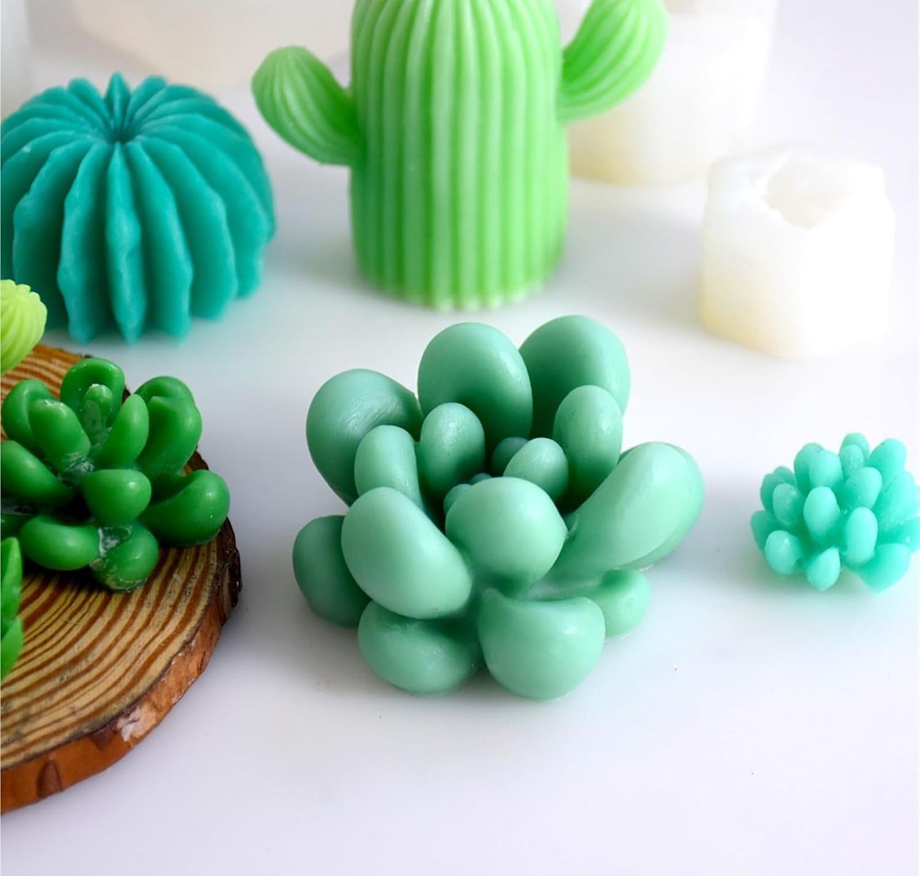 Molde de cactus para velas y resina