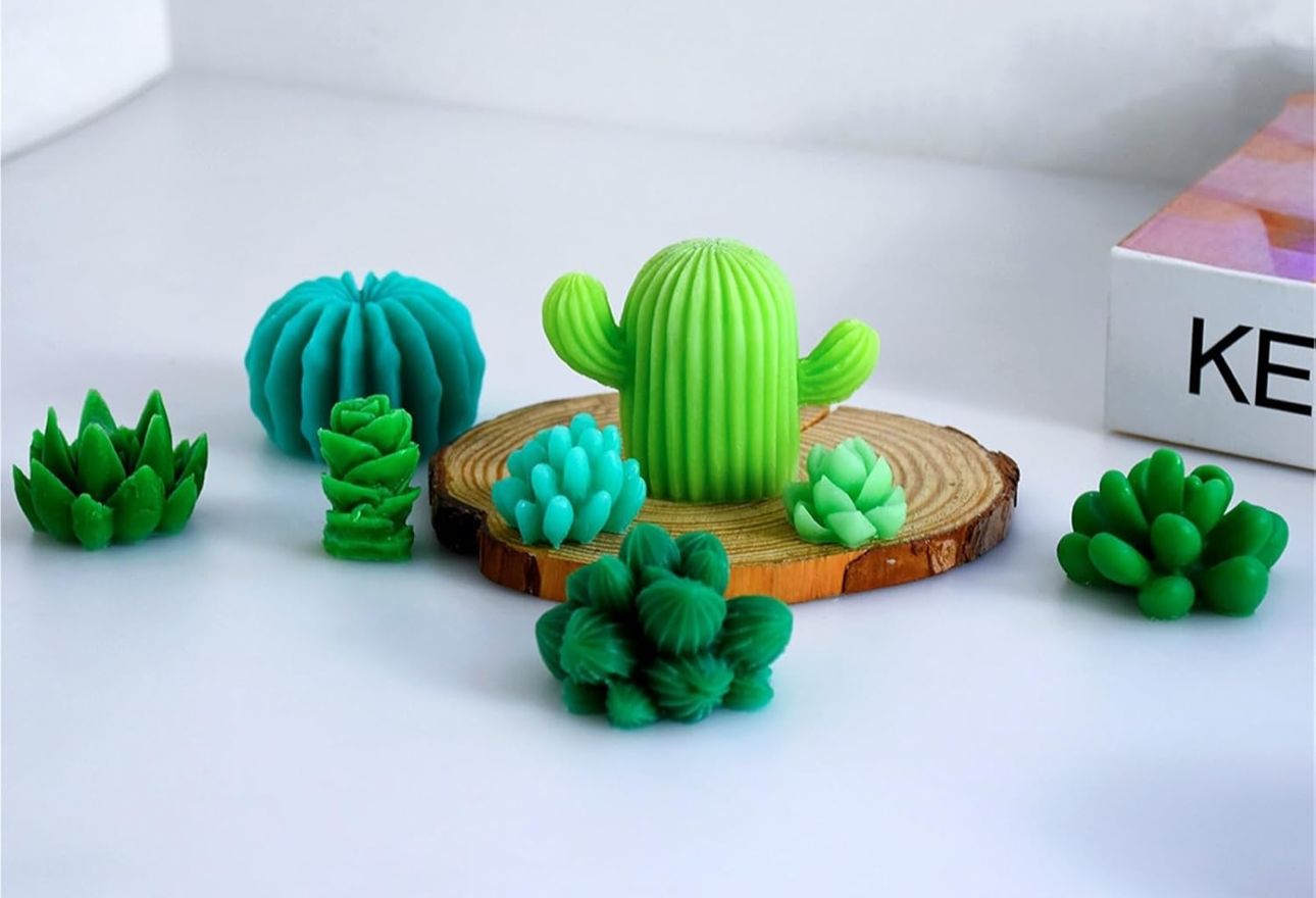 Molde de cactus para velas y resina