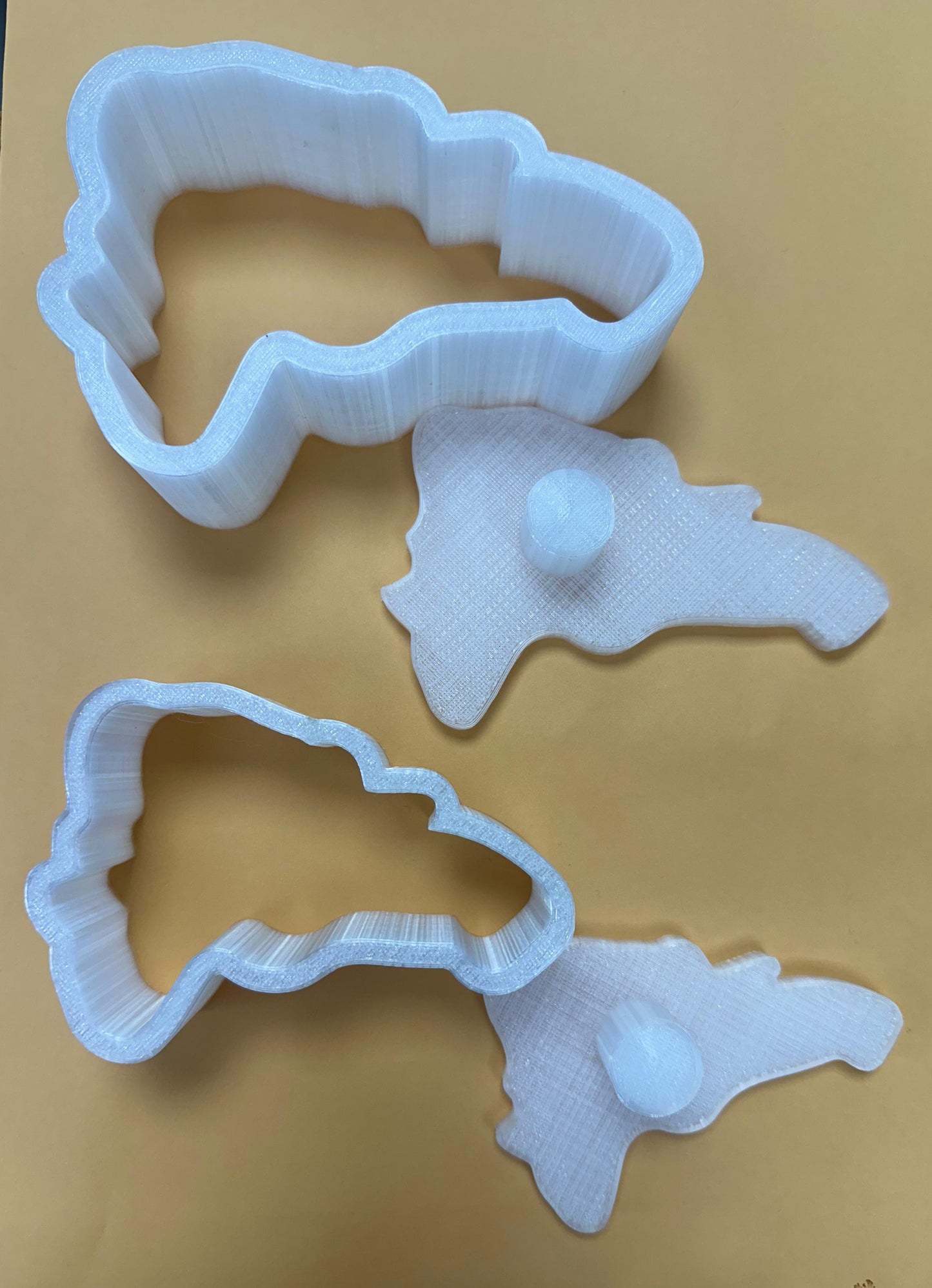 Molde de Mapa República Dominicana para Arroz, Mofongo o Mangú (3D printer) Material Filamento Grado Alimenticio