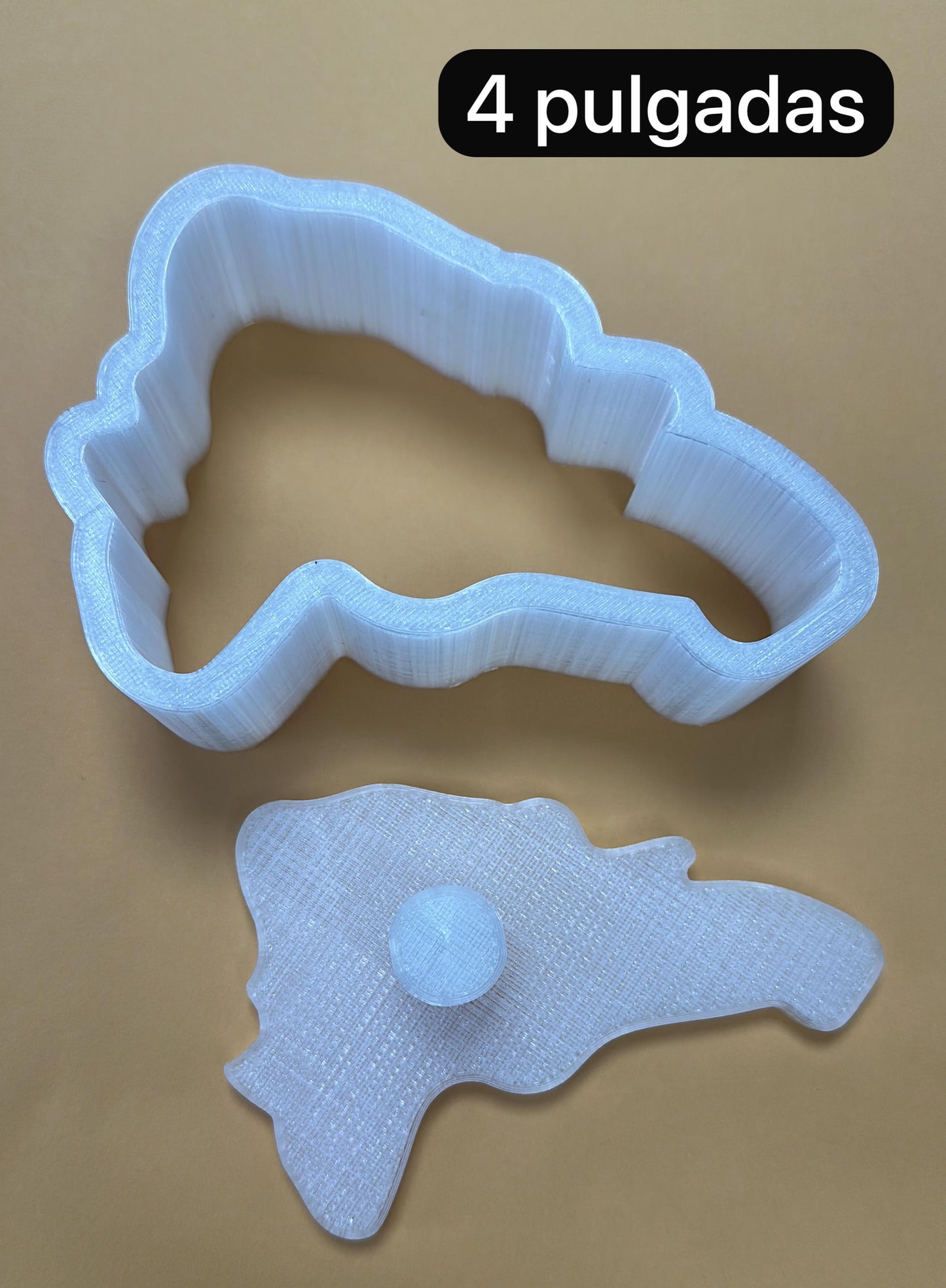 Molde de Mapa República Dominicana para Arroz, Mofongo o Mangú (3D printer) Material Filamento Grado Alimenticio