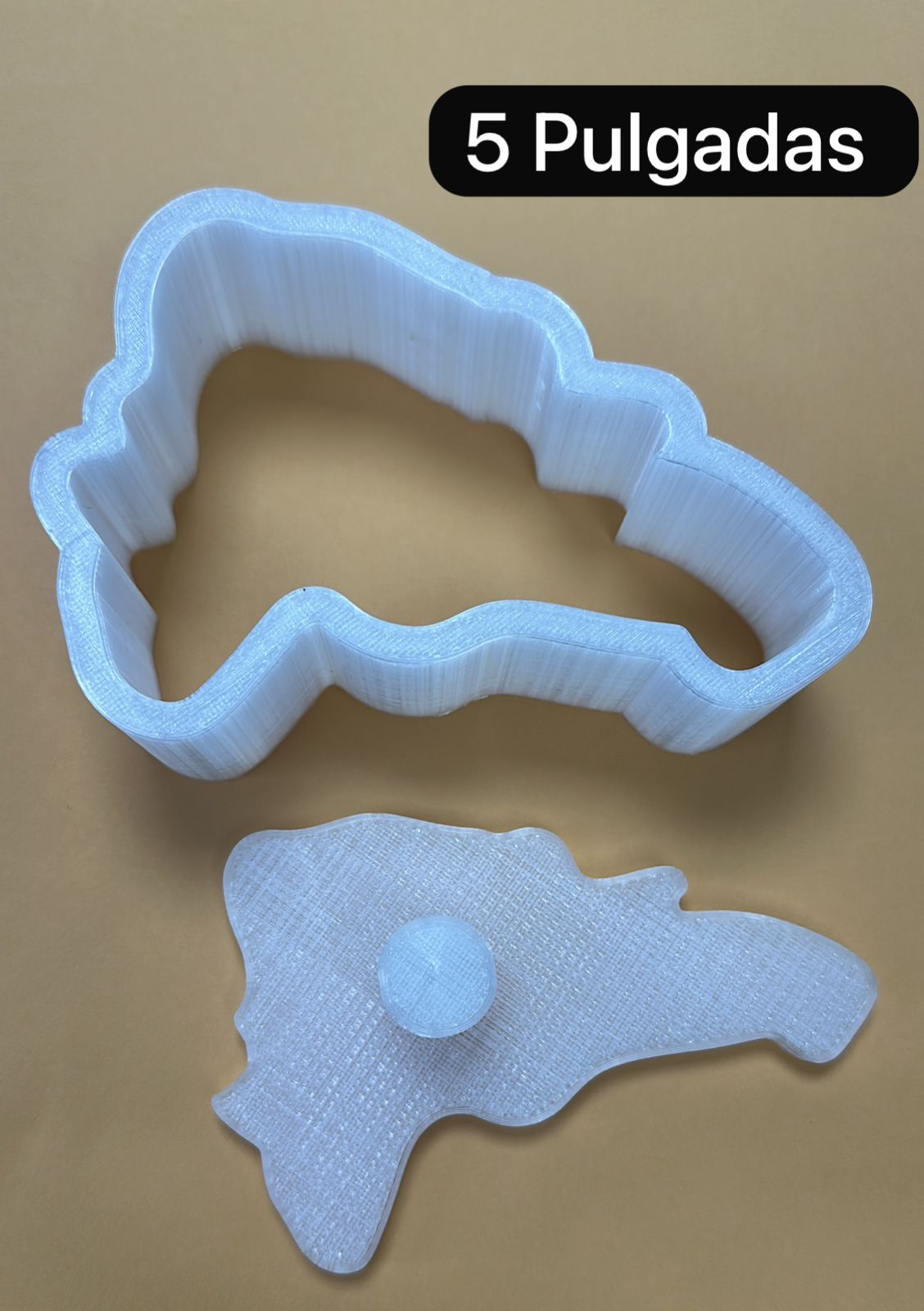 Molde de Mapa República Dominicana para Arroz, Mofongo o Mangú (3D printer) Material Filamento Grado Alimenticio