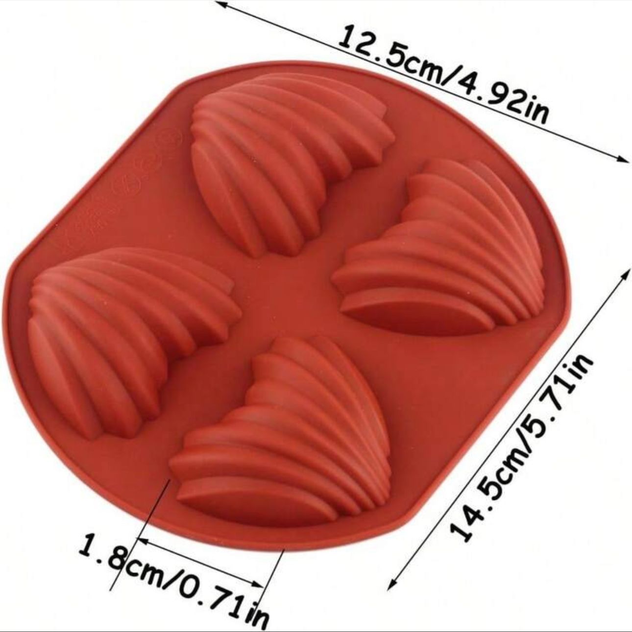 Molde para jabones y chocolates en forma de corazón