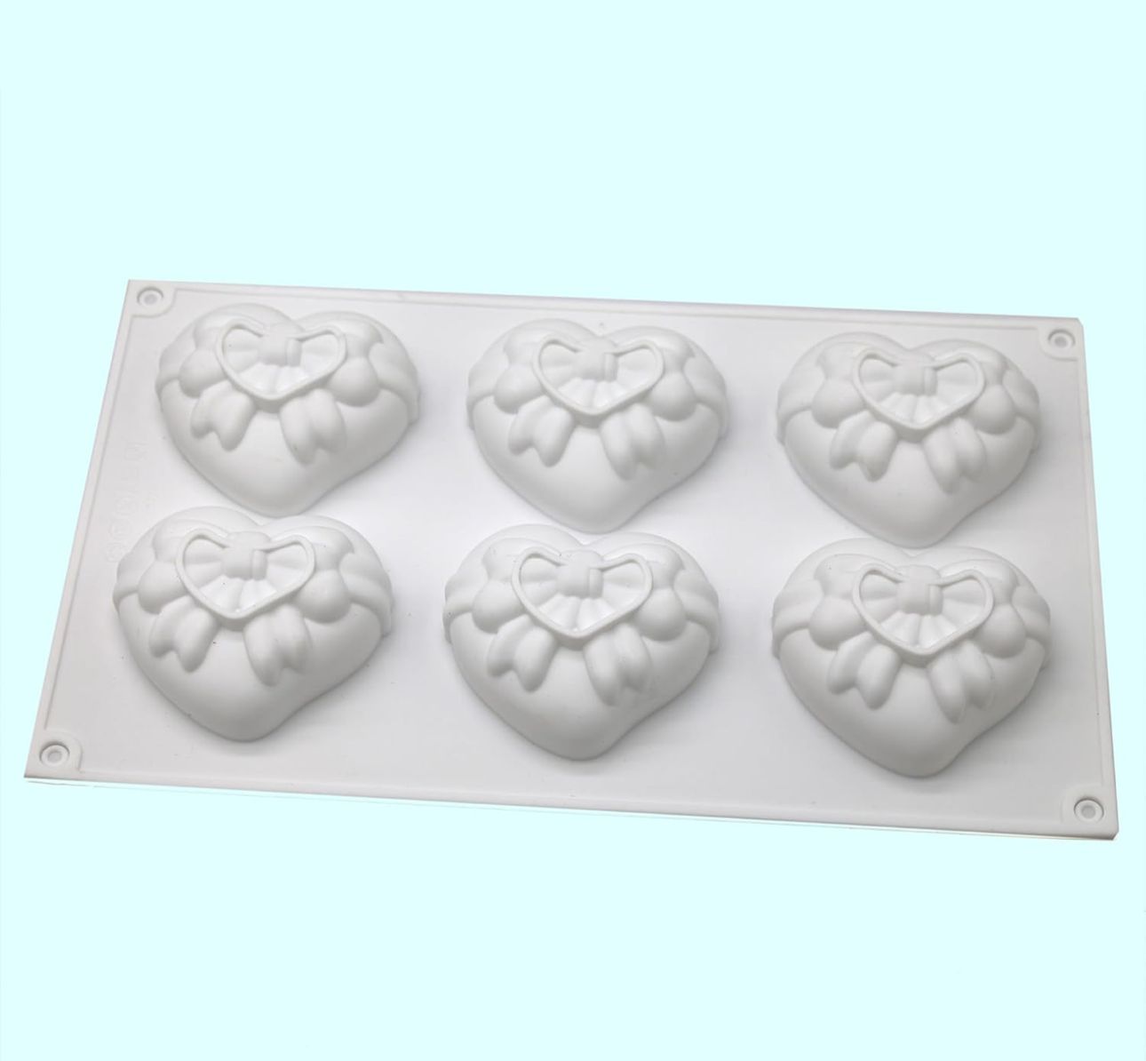 Molde de Corazones para Jabones, Comestibles, Chocolate, Bizcocho y Resina