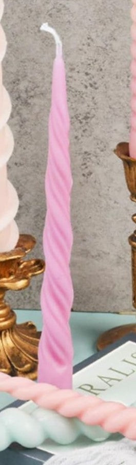 Molde de Velas Pilar en Espiral para Candelabros, Bautizos y Decoración