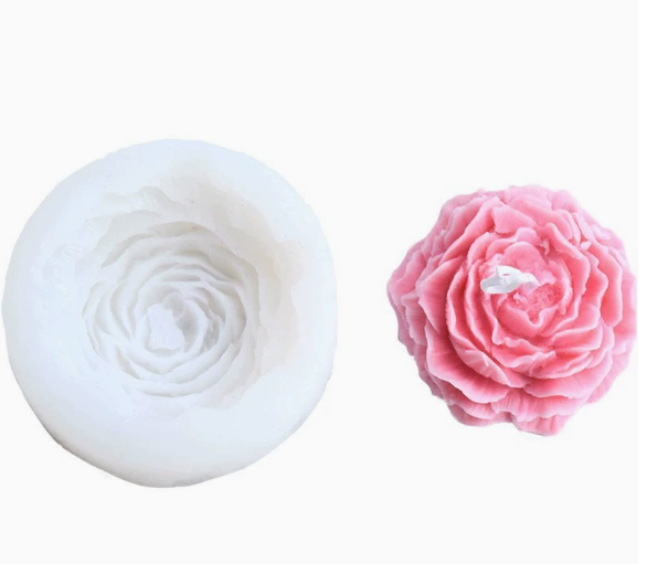 Molde para Velones y Jabones en Forma de Rosas