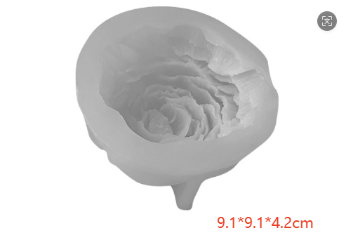 Molde para Velones y Jabones en Forma de Rosas